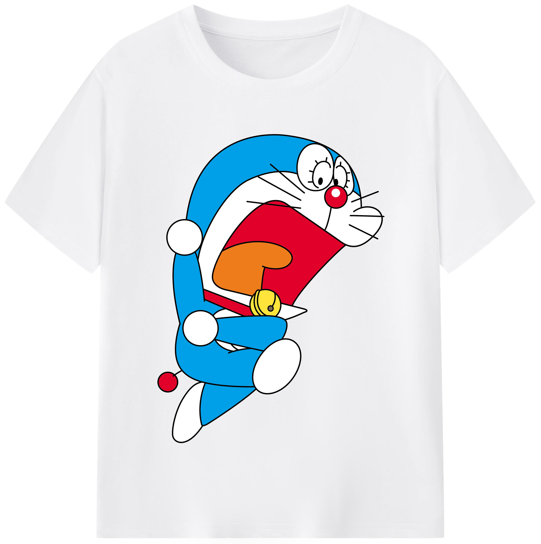 （画像用） ドラえもん Doraemon 綿100％半袖Tシャツ（フロントプリント）