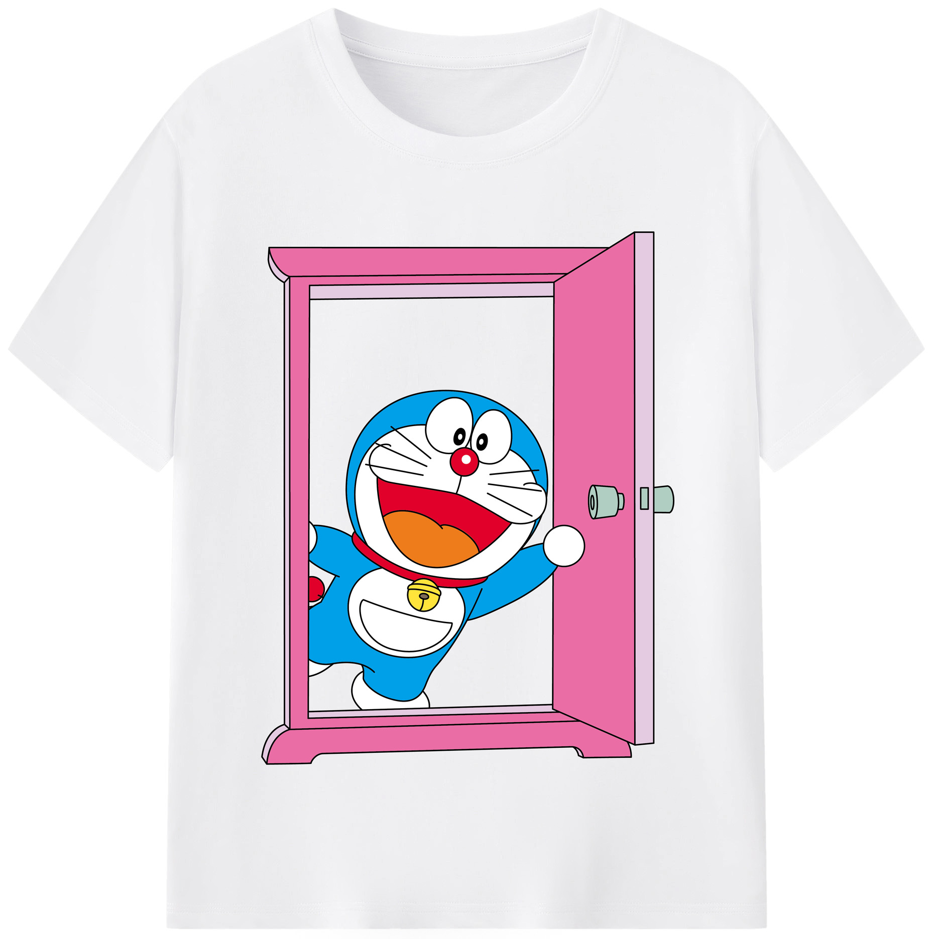 （画像用） ドラえもん Doraemon 綿100％半袖Tシャツ（フロントプリント）