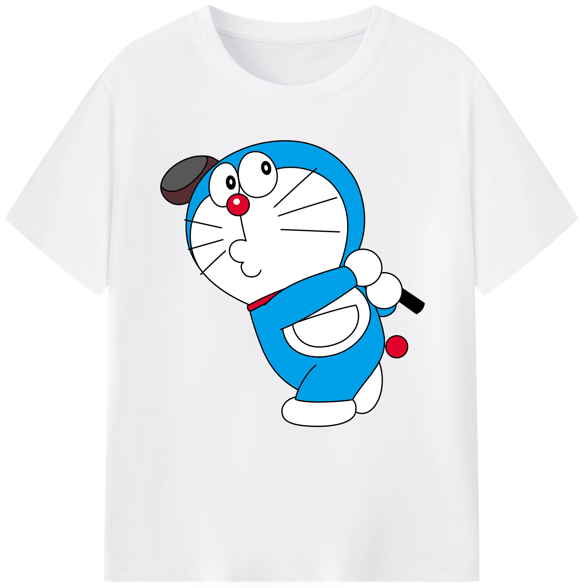 （画像用） ドラえもん Doraemon 綿100％半袖Tシャツ（フロントプリント）