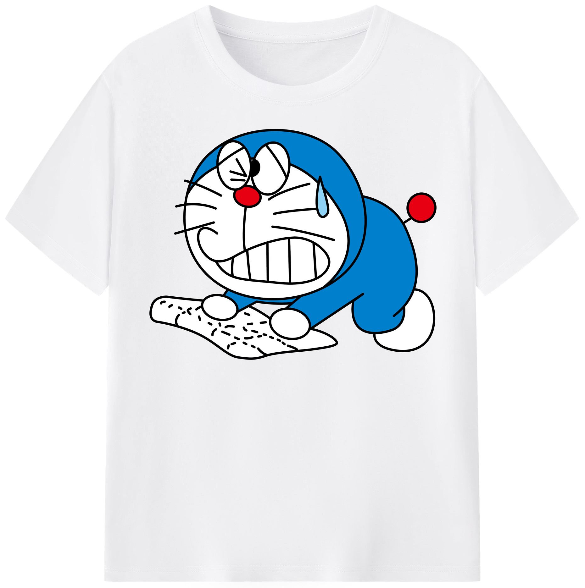 （画像用） ドラえもん Doraemon 綿100％半袖Tシャツ（フロントプリント）