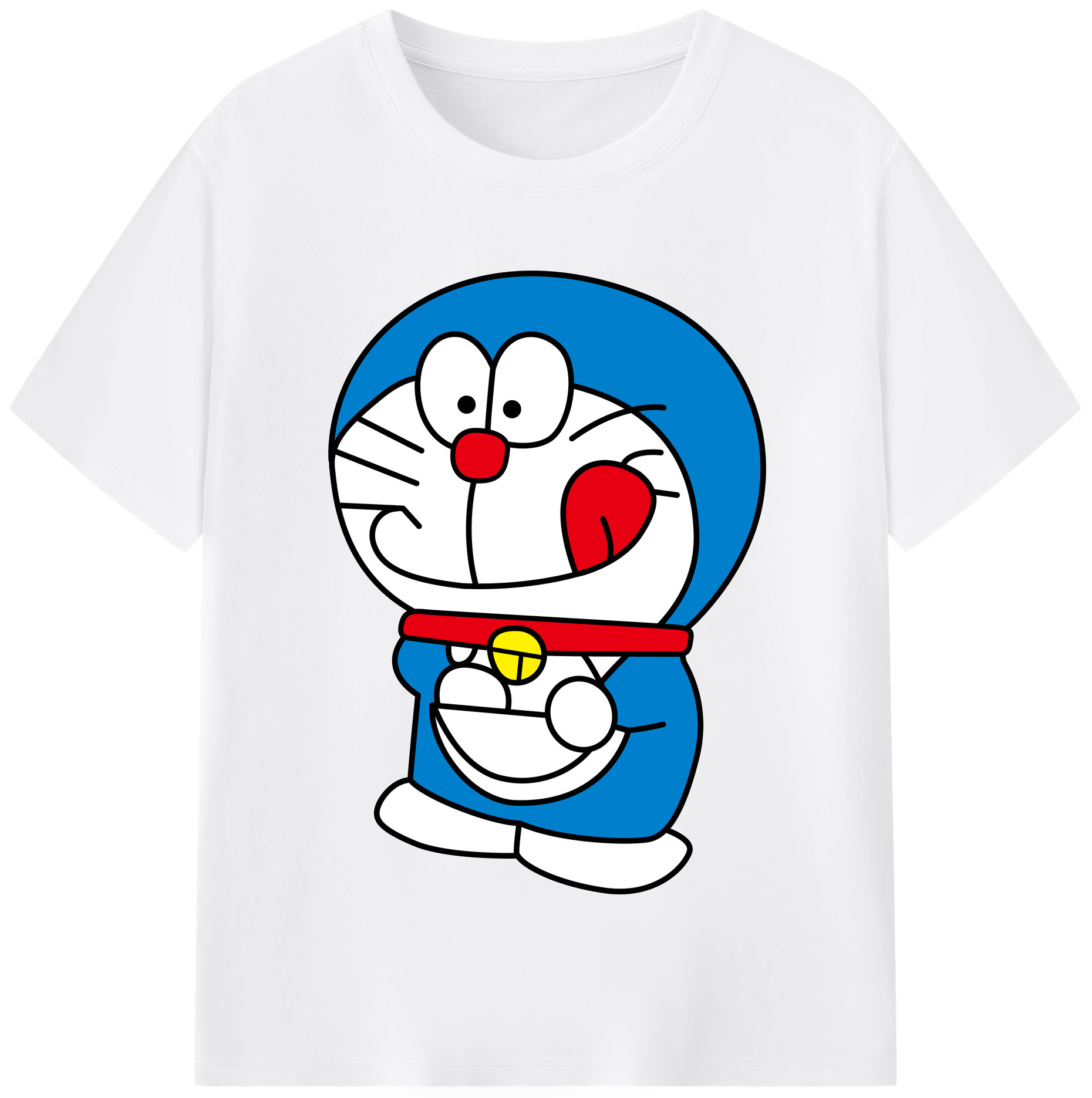 （画像用） ドラえもん Doraemon 綿100％半袖Tシャツ（フロントプリント）