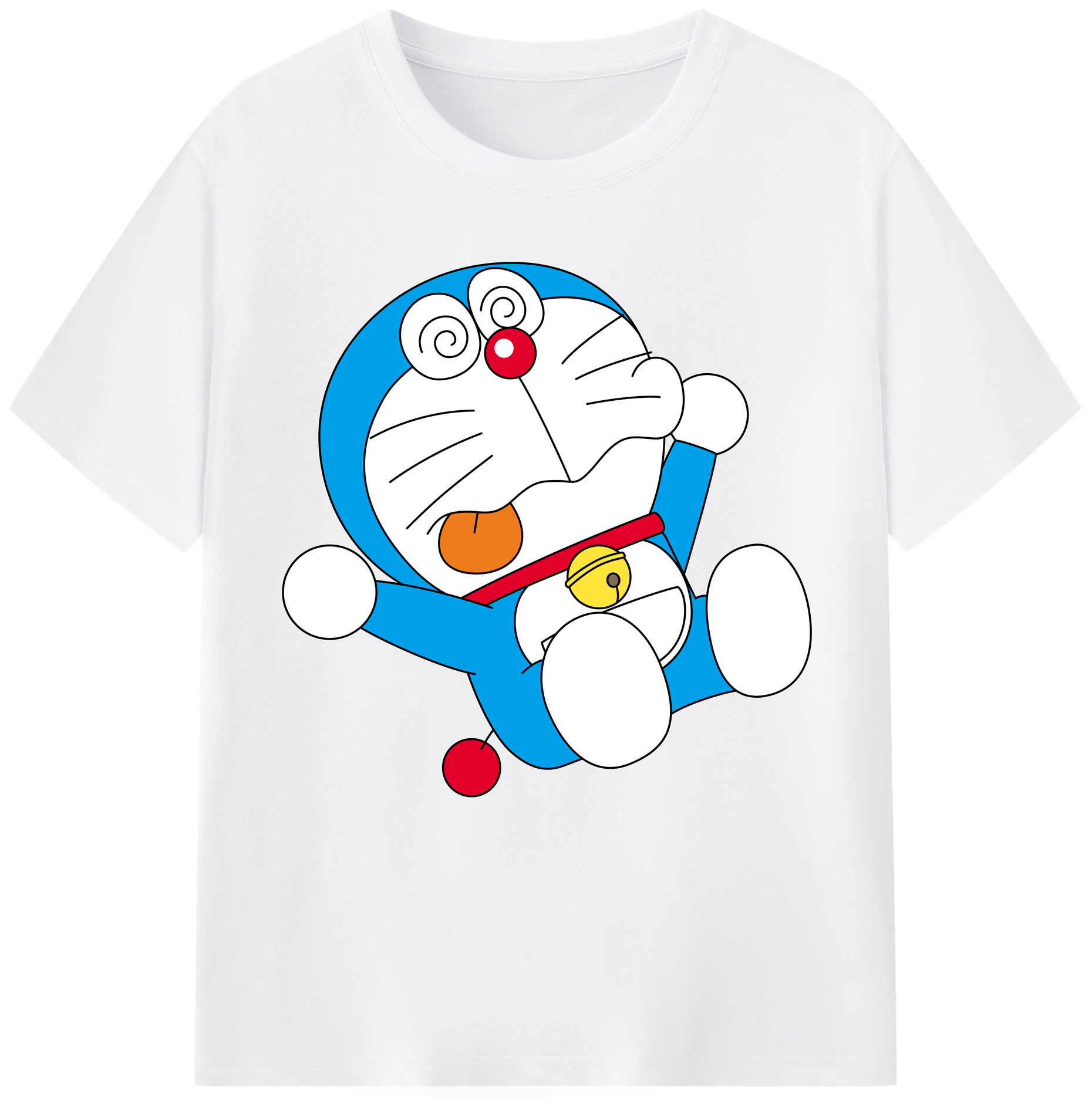 （画像用） ドラえもん Doraemon 綿100％半袖Tシャツ（フロントプリント）