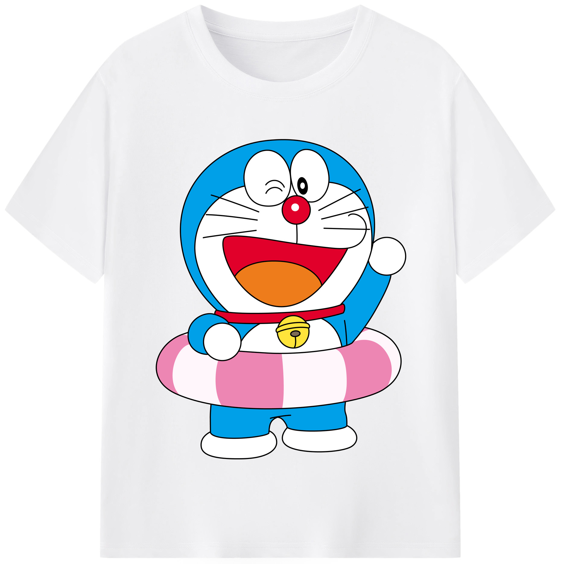 （画像用） ドラえもん Doraemon 綿100％半袖Tシャツ（フロントプリント）