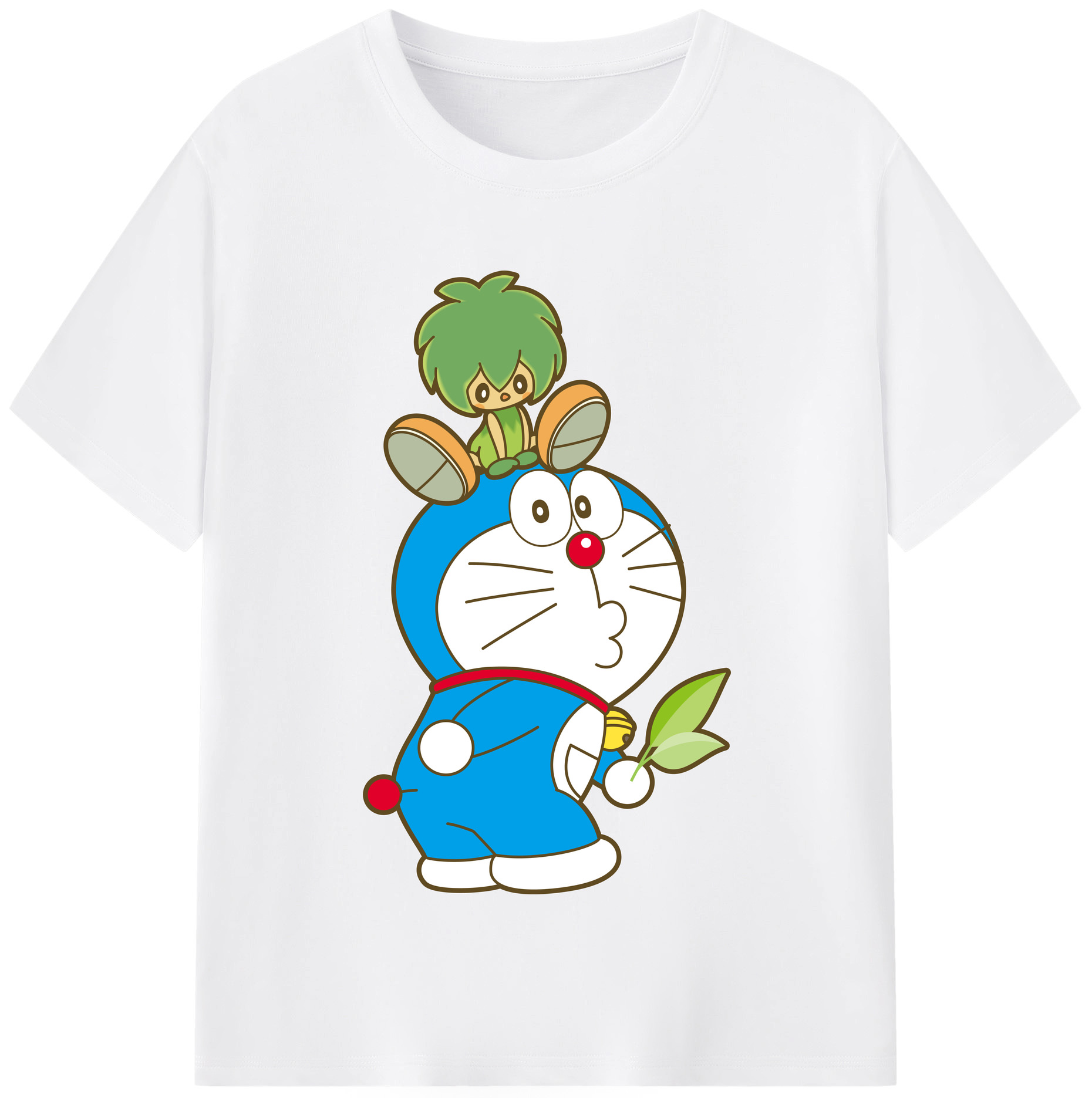（画像用） ドラえもん Doraemon 綿100％半袖Tシャツ（フロントプリント）