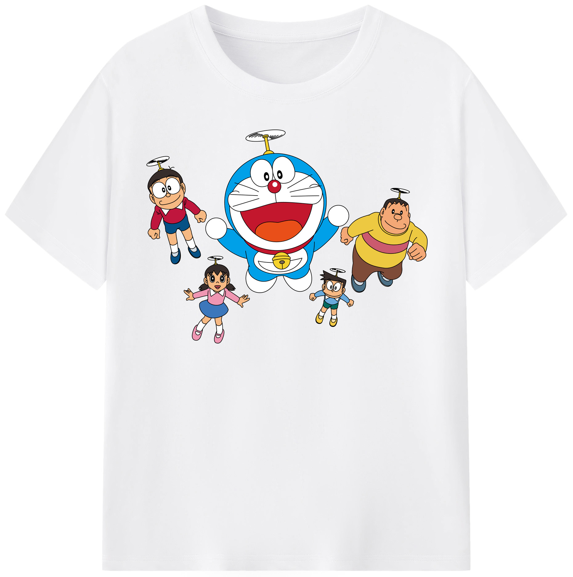 （画像用） ドラえもん 骨川 スネ夫 Doraemon Honekawa Suneo 綿100％半袖Tシャツ（フロントプリント）
