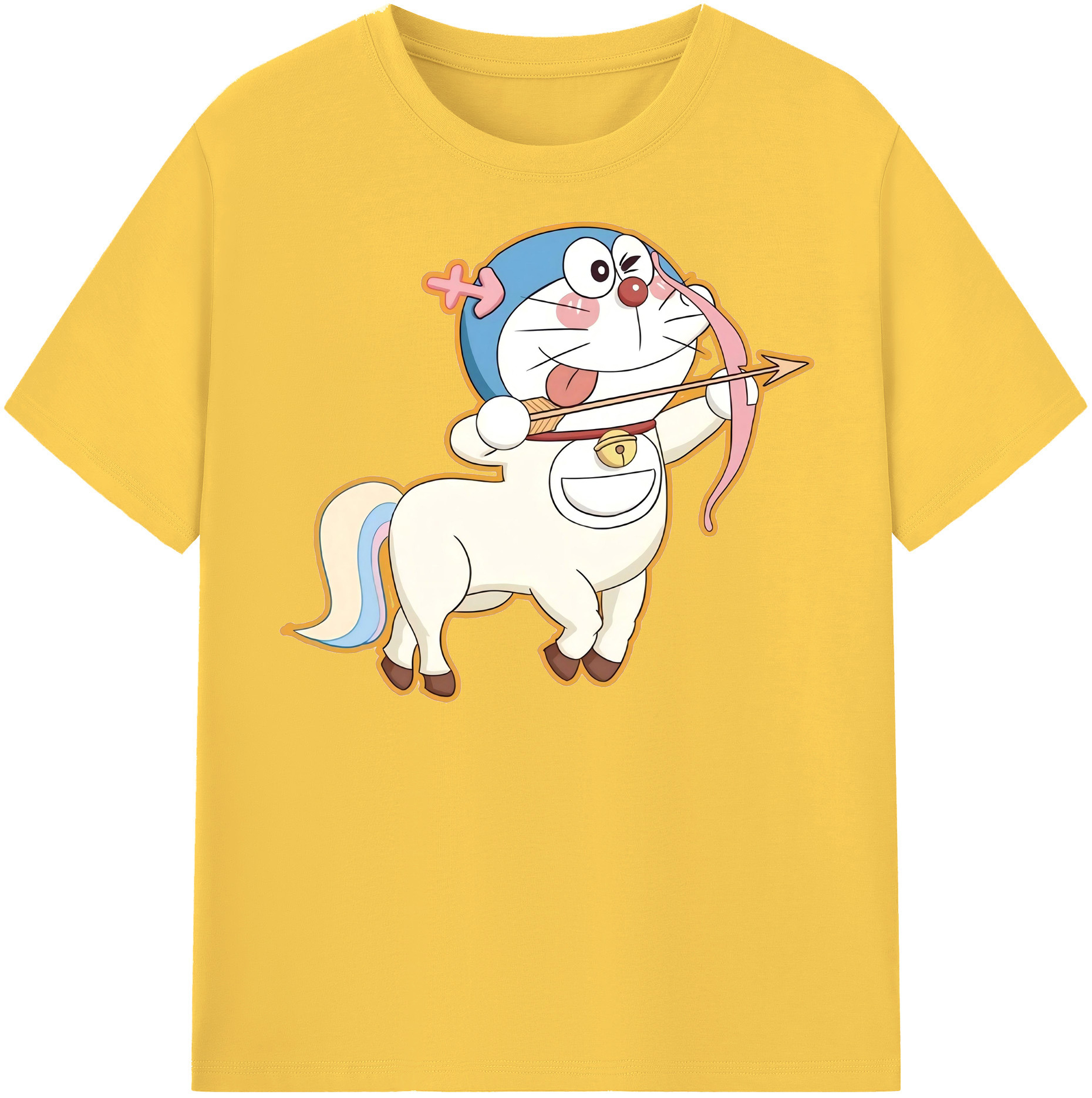 （画像用） ドラえもん Doraemon 綿100％半袖Tシャツ（フロントプリント）