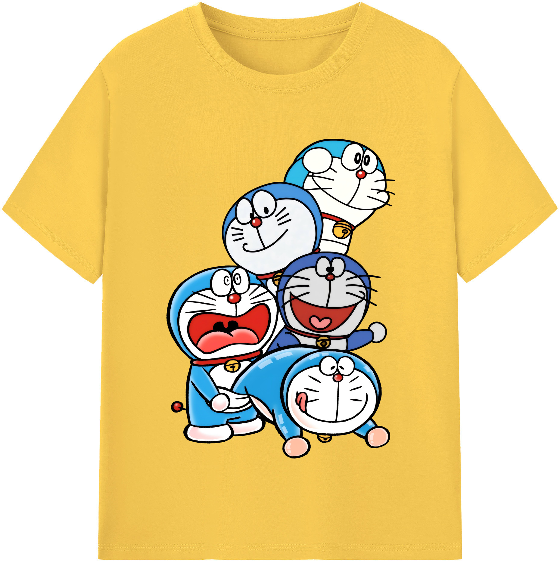 （画像用） ドラえもん Doraemon 綿100％半袖Tシャツ（フロントプリント）