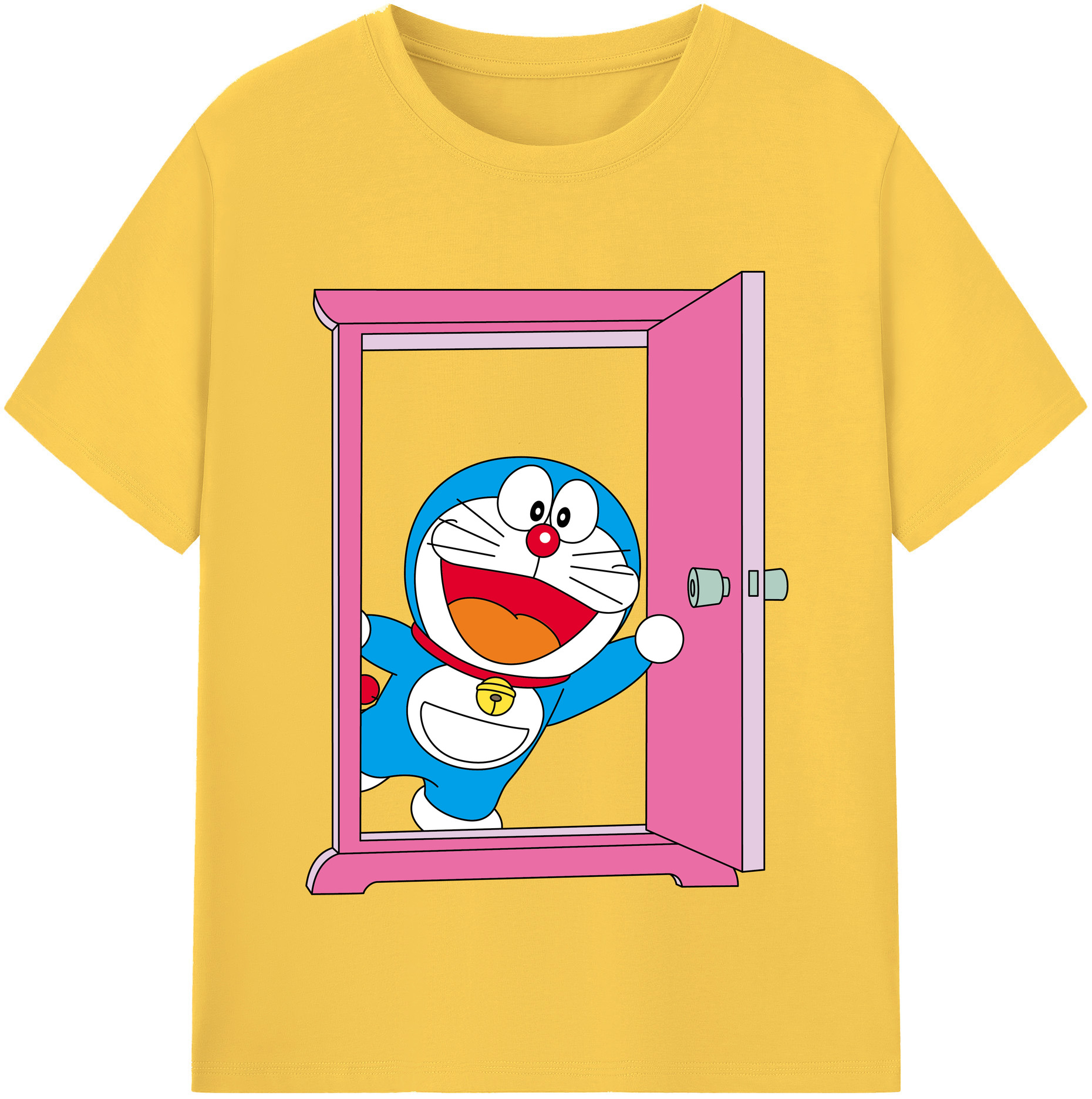 （画像用） ドラえもん Doraemon 綿100％半袖Tシャツ（フロントプリント）