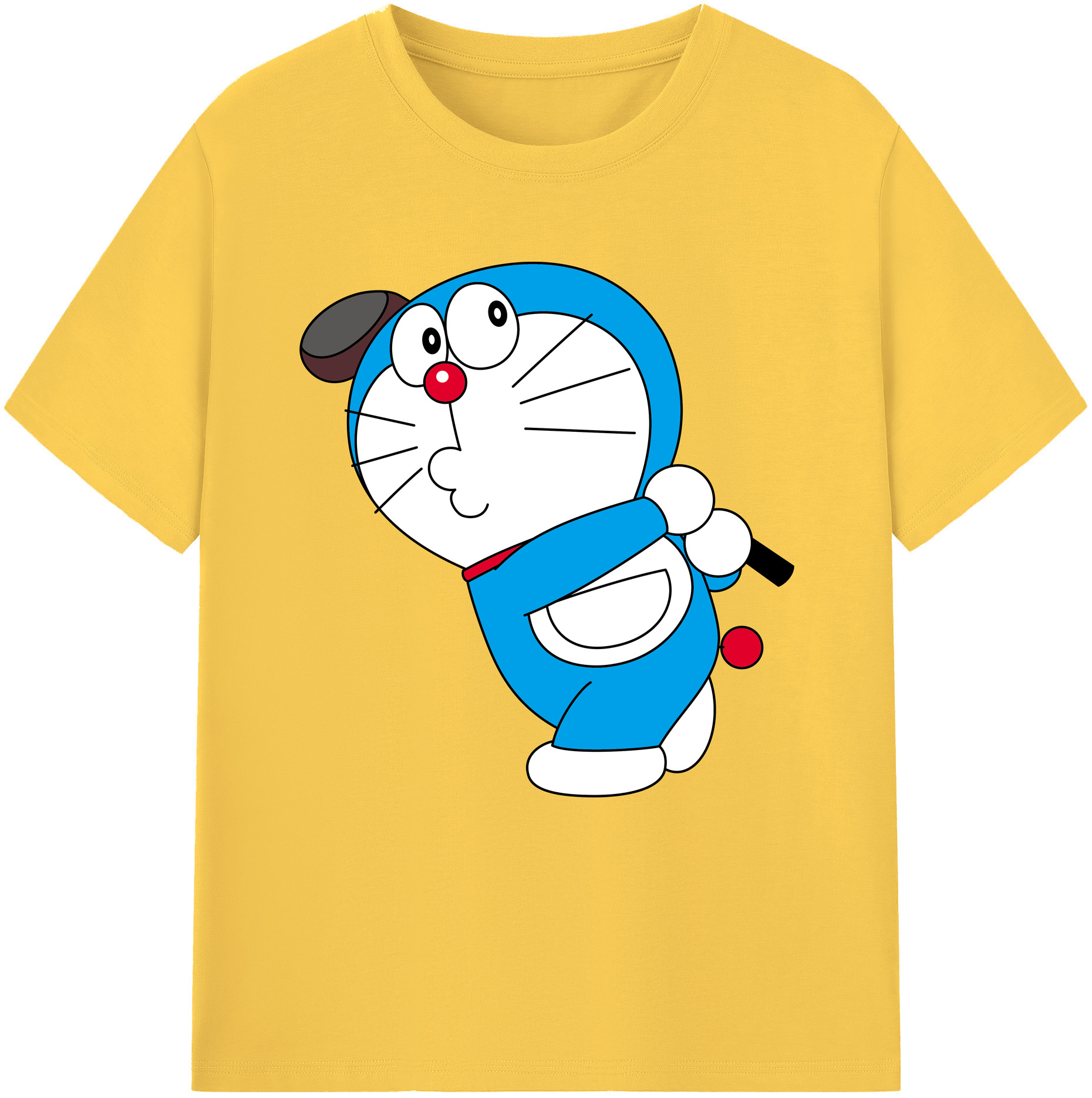 （画像用） ドラえもん Doraemon 綿100％半袖Tシャツ（フロントプリント）