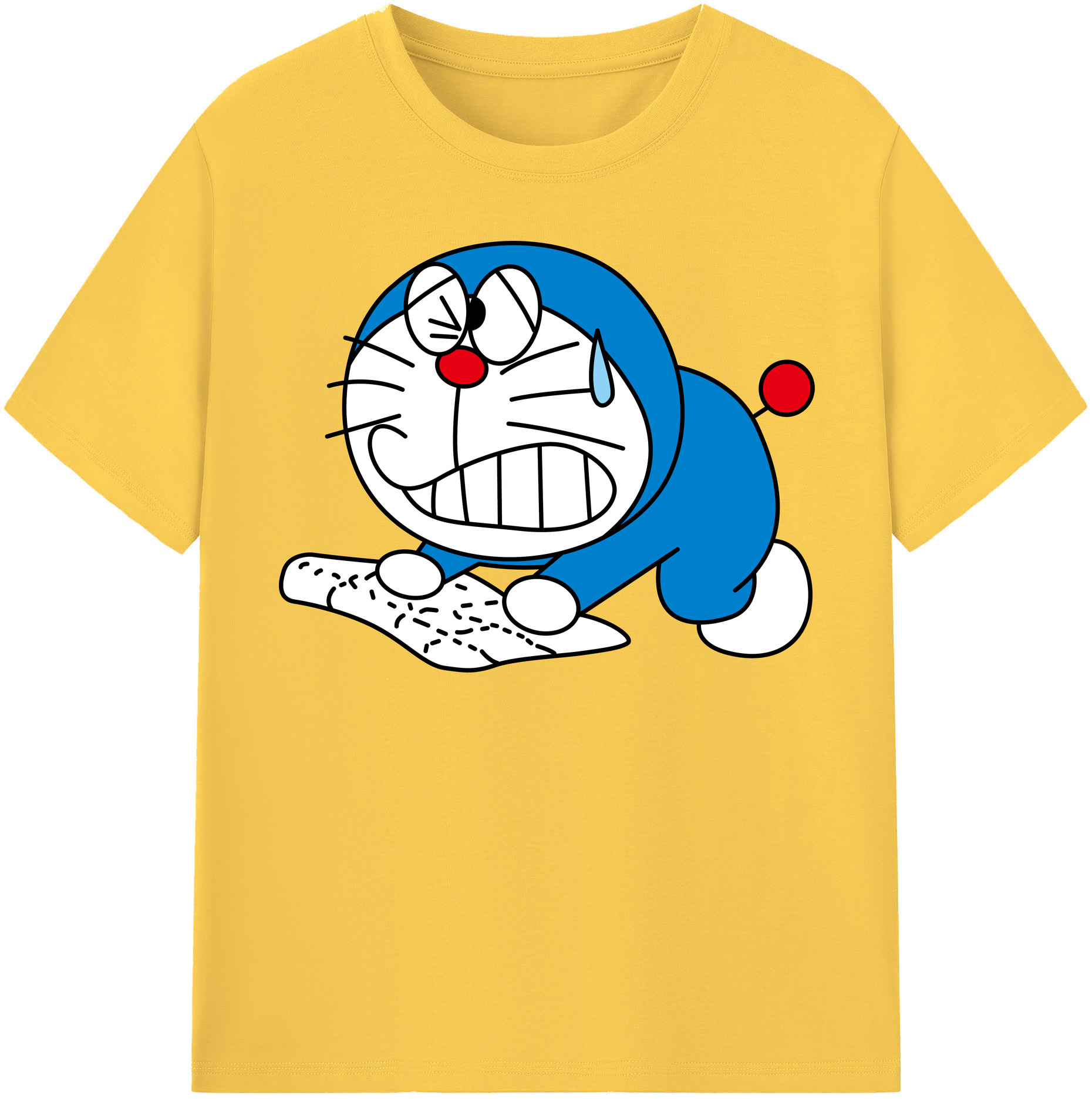 （画像用） ドラえもん Doraemon 綿100％半袖Tシャツ（フロントプリント）