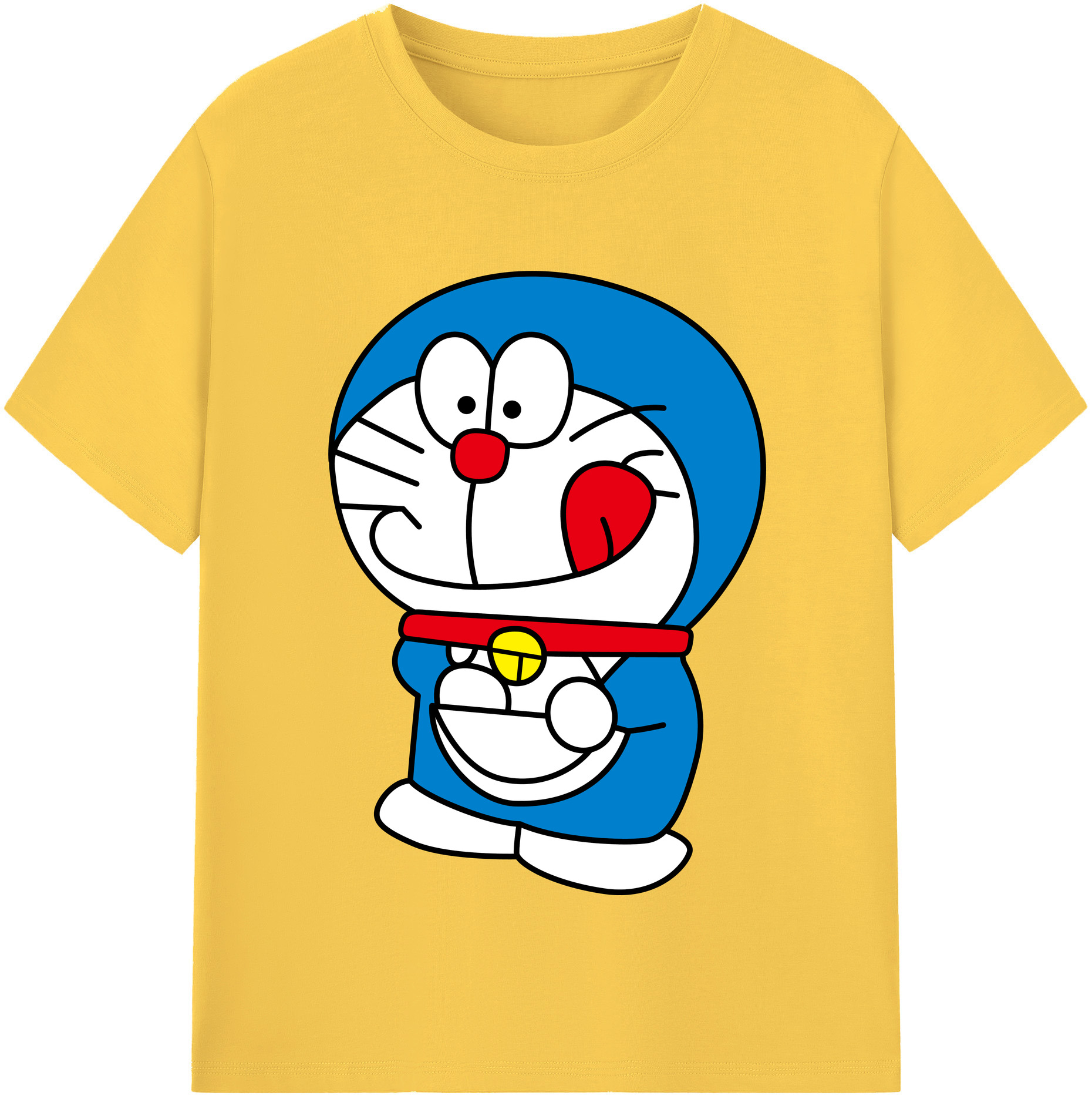 （画像用） ドラえもん Doraemon 綿100％半袖Tシャツ（フロントプリント）