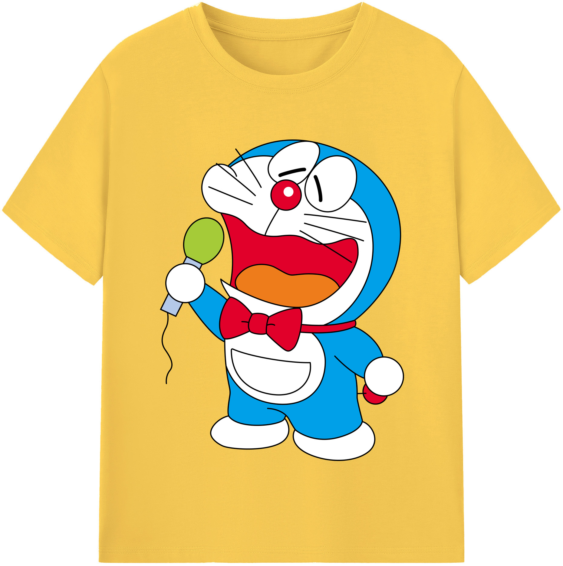 （画像用） ドラえもん Doraemon 綿100％半袖Tシャツ（フロントプリント）