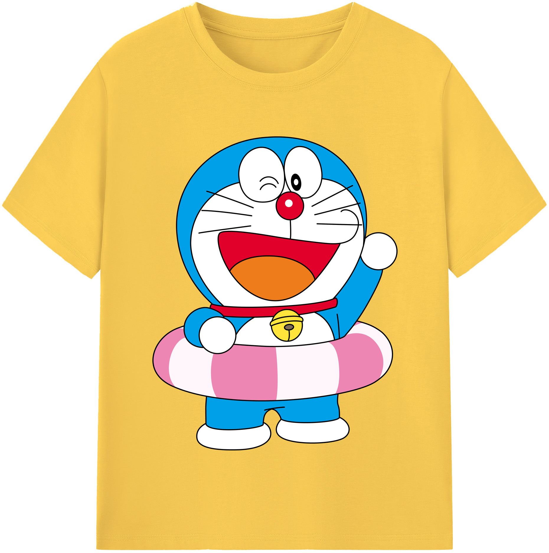 （画像用） ドラえもん Doraemon 綿100％半袖Tシャツ（フロントプリント）
