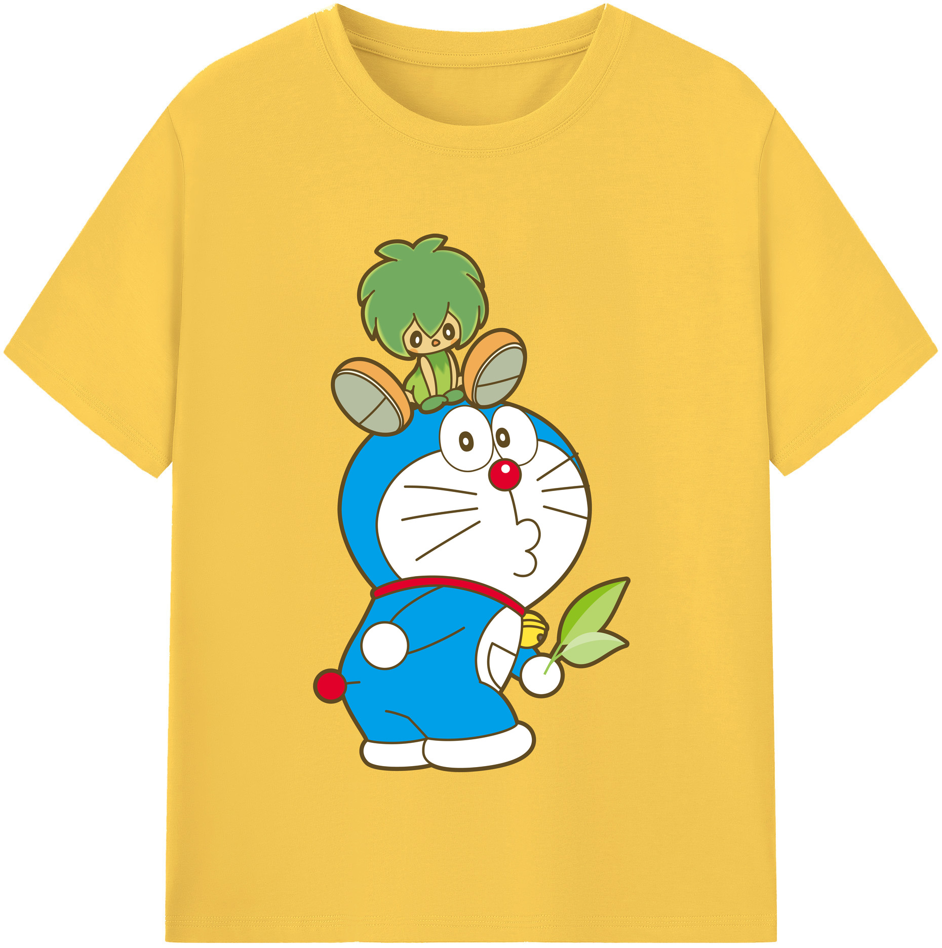 （画像用） ドラえもん Doraemon 綿100％半袖Tシャツ（フロントプリント）