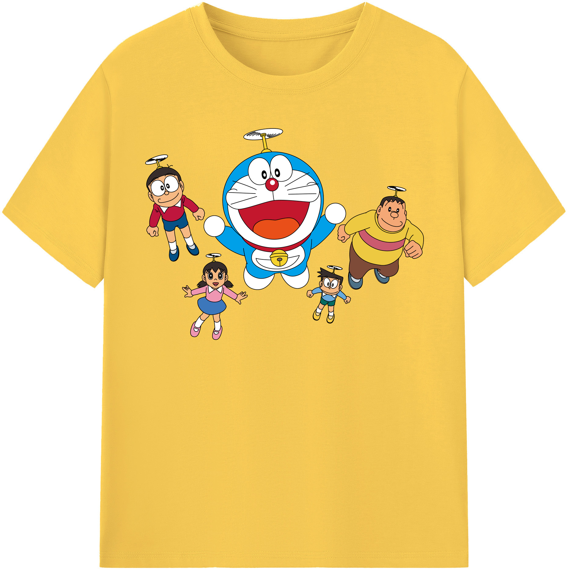 （画像用） ドラえもん 骨川 スネ夫 Doraemon Honekawa Suneo 綿100％半袖Tシャツ（フロントプリント）