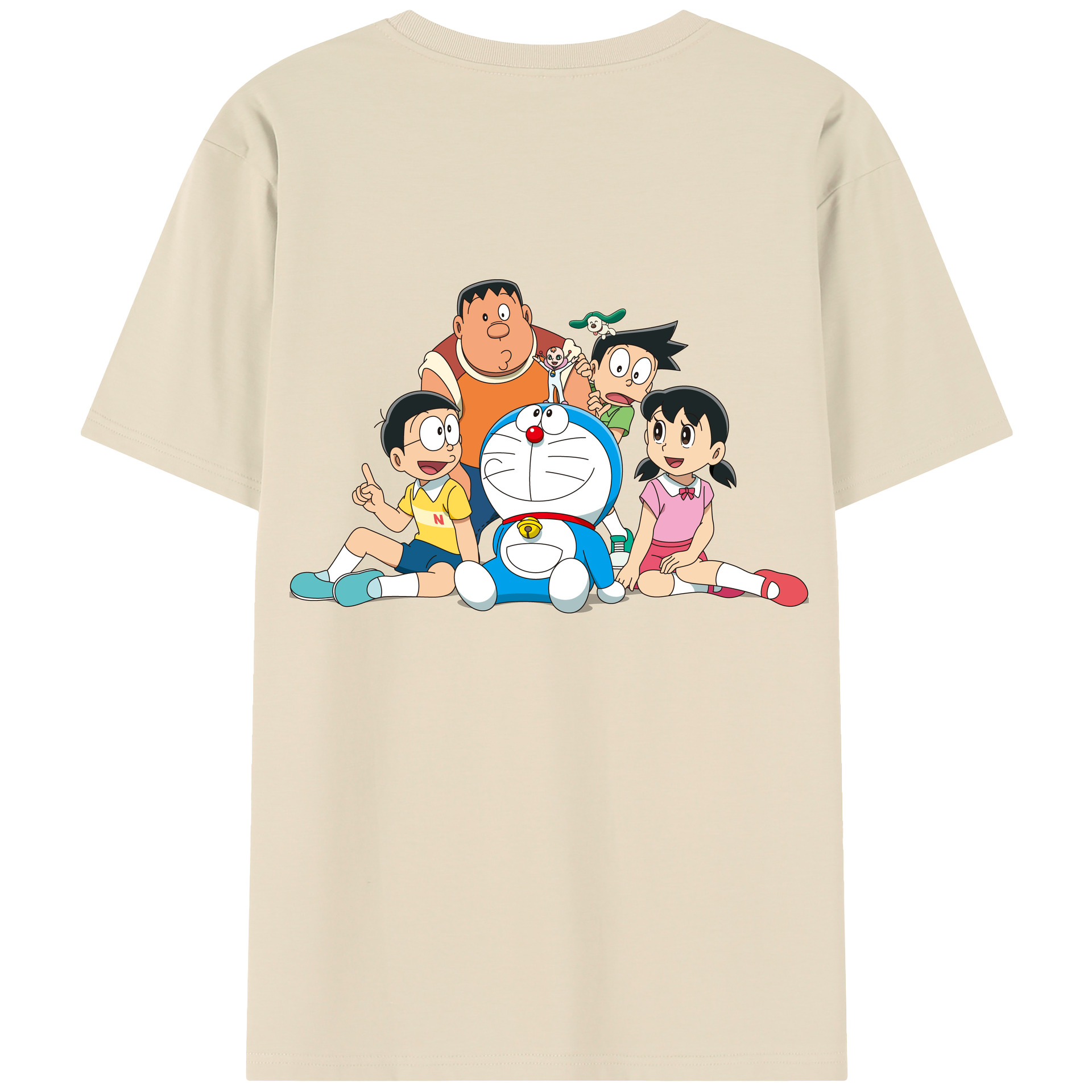 （画像用） ドラえもん Doraemon 綿100％半袖Tシャツ（背面プリント）