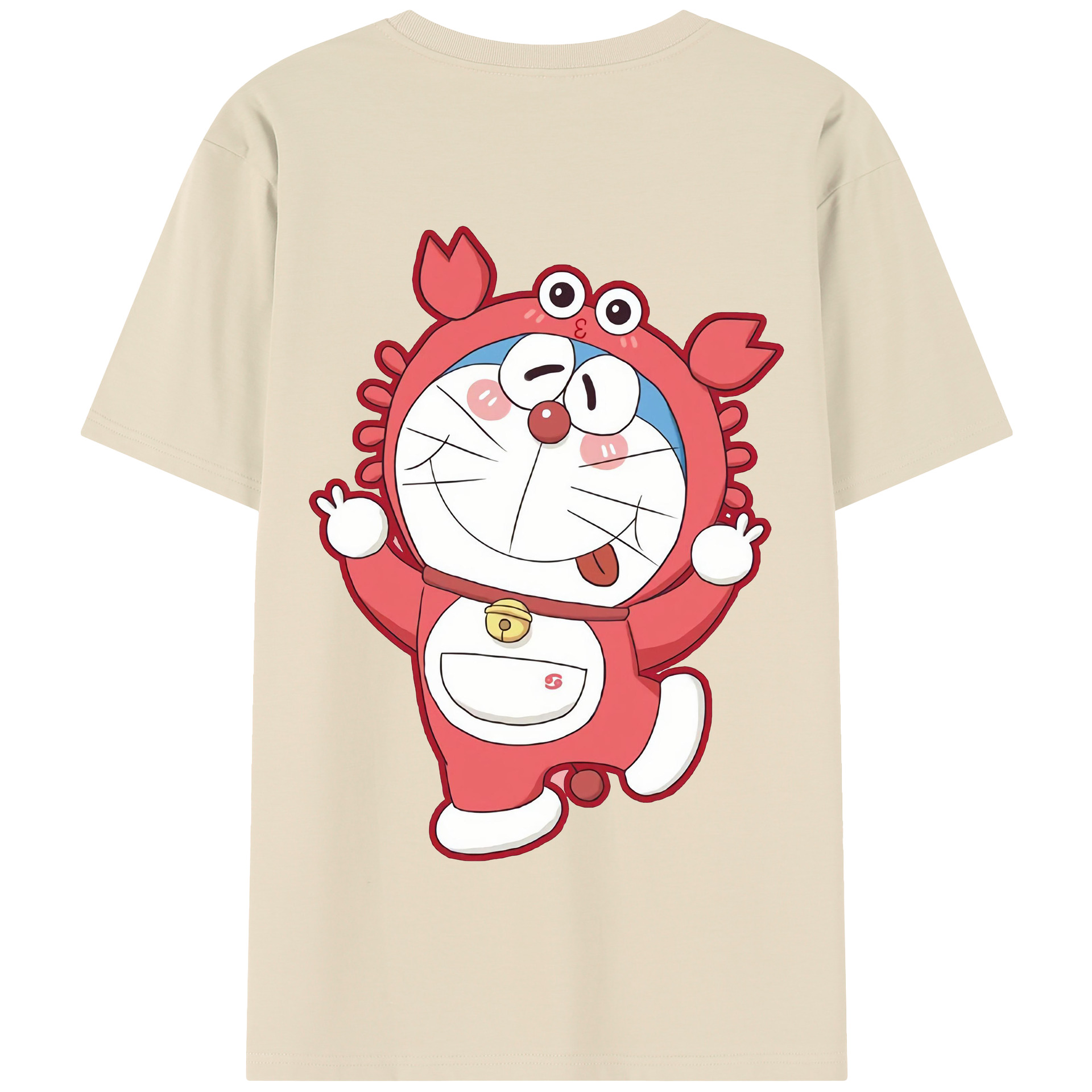 （画像用） ドラえもん Doraemon 綿100％半袖Tシャツ（背面プリント）