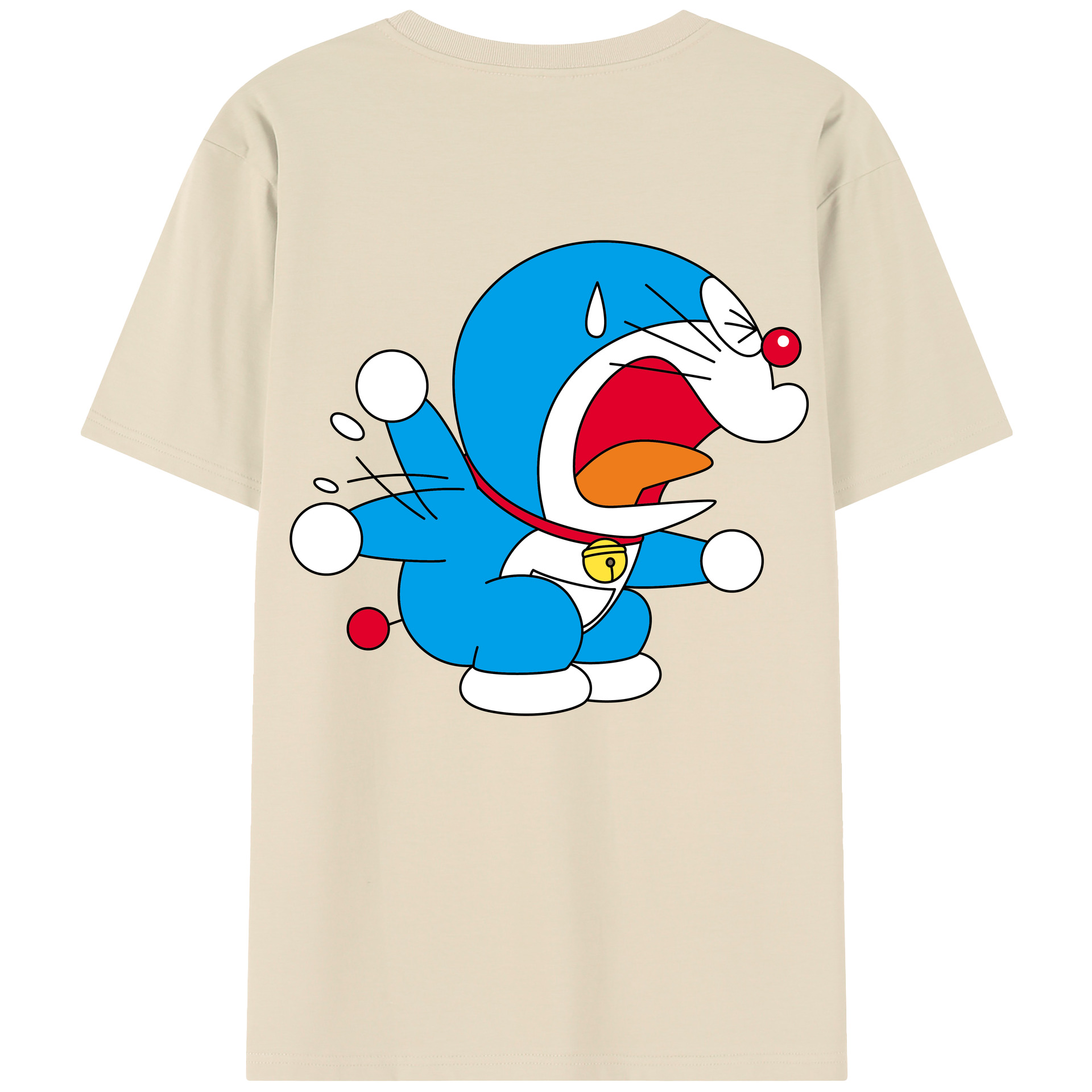 （画像用） ドラえもん Doraemon 綿100％半袖Tシャツ（背面プリント）