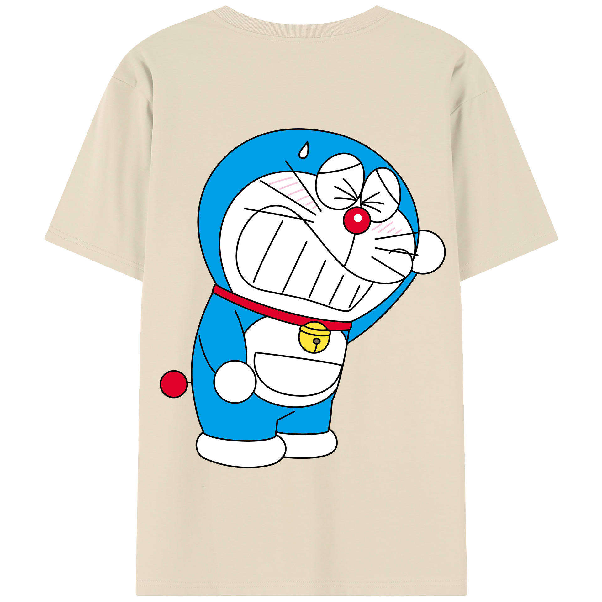 （画像用） ドラえもん Doraemon 綿100％半袖Tシャツ（背面プリント）