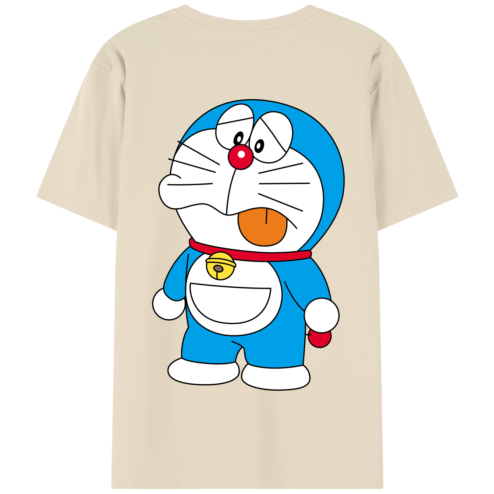 （画像用） ドラえもん Doraemon 綿100％半袖Tシャツ（背面プリント）