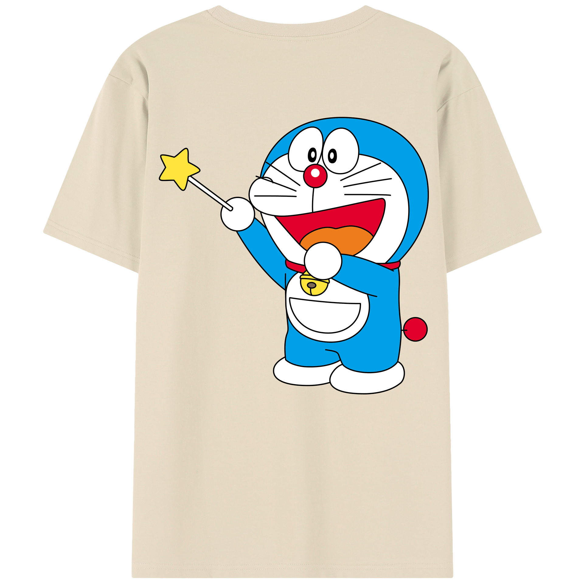 （画像用） ドラえもん Doraemon 綿100％半袖Tシャツ（背面プリント）
