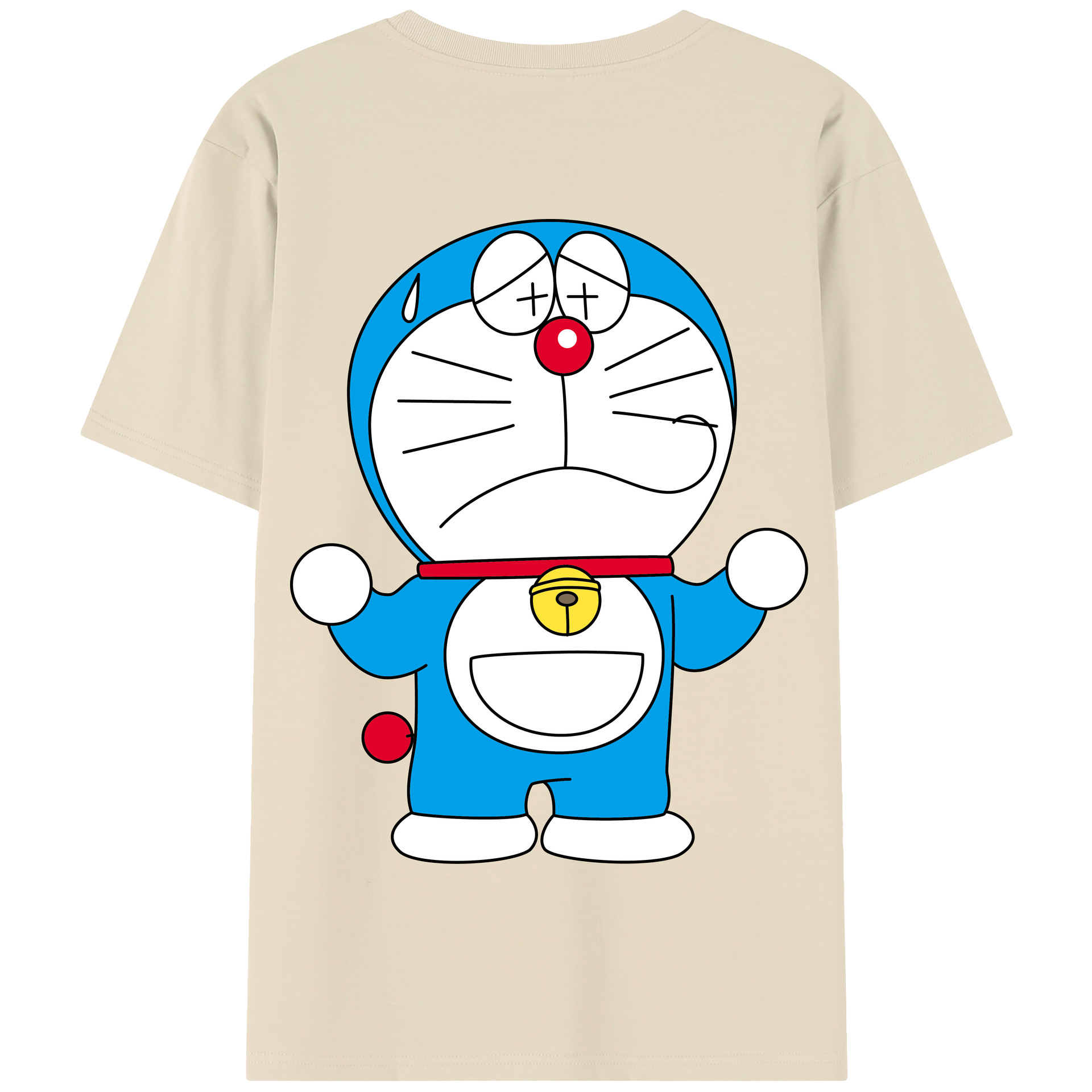（画像用） ドラえもん Doraemon 綿100％半袖Tシャツ（背面プリント）