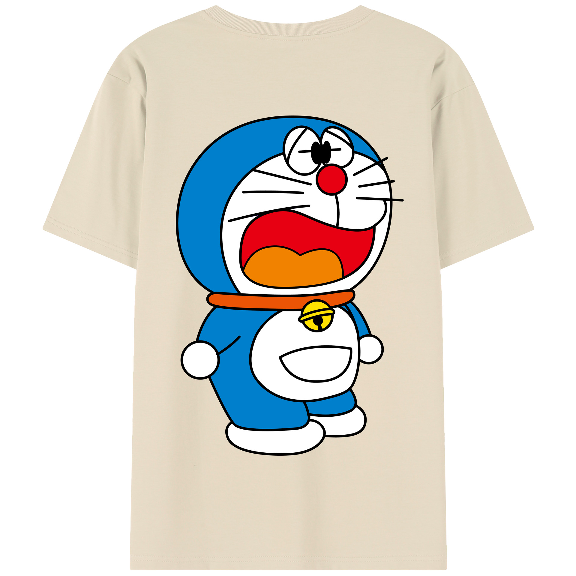 （画像用） ドラえもん Doraemon 綿100％半袖Tシャツ（背面プリント）