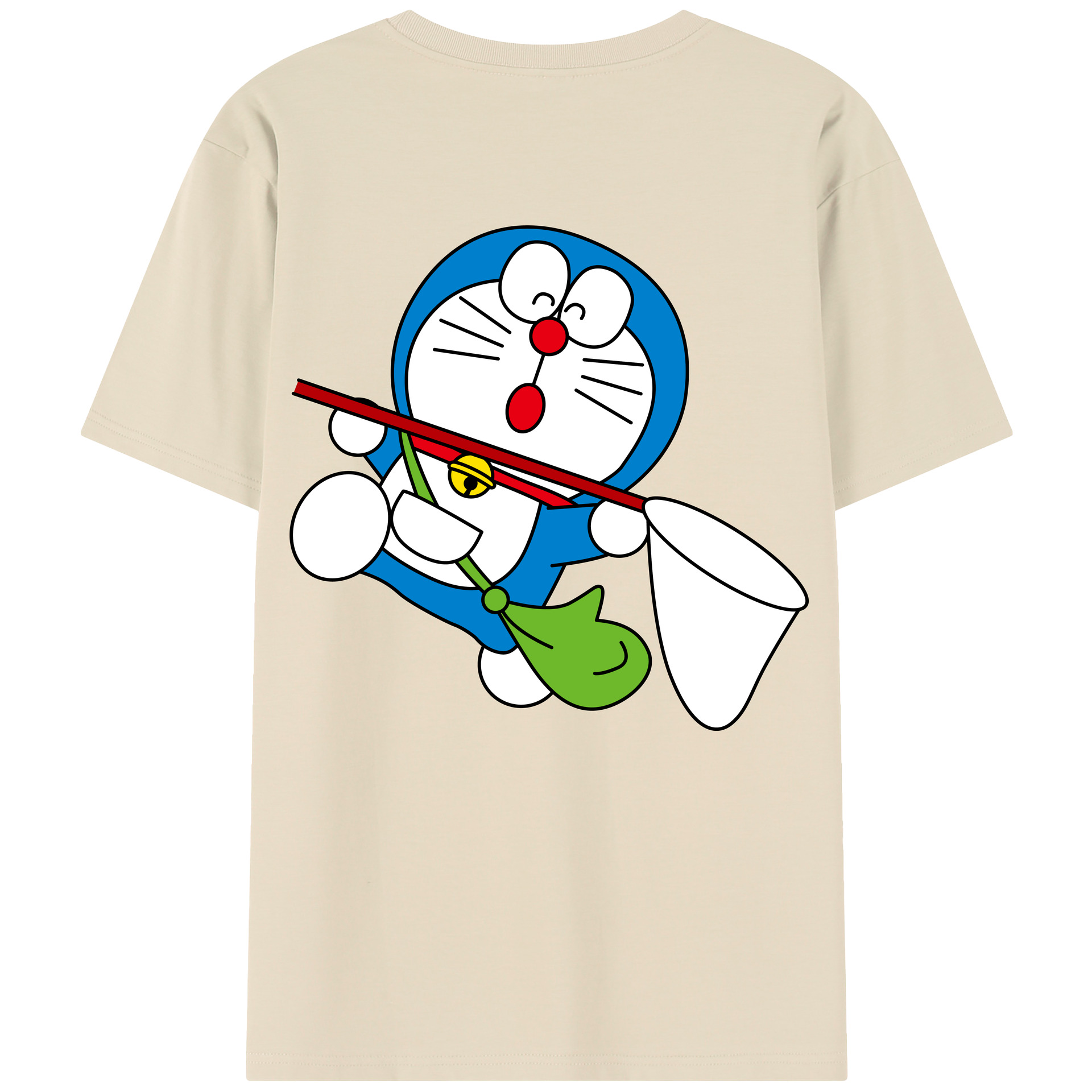 （画像用） ドラえもん Doraemon 綿100％半袖Tシャツ（背面プリント）
