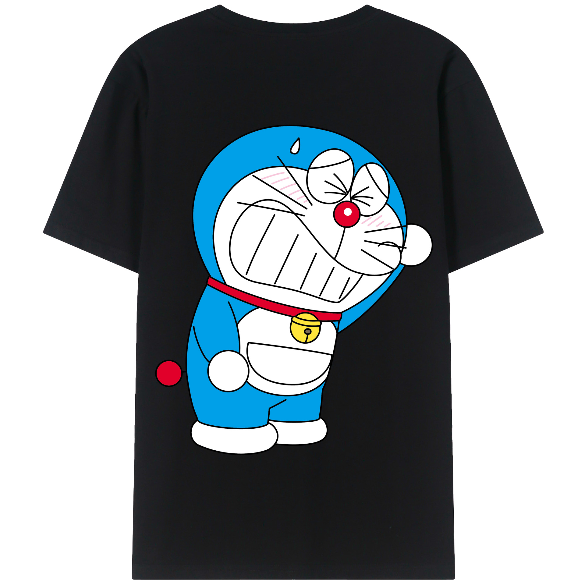 （画像用） ドラえもん Doraemon 綿100％半袖Tシャツ（背面プリント）