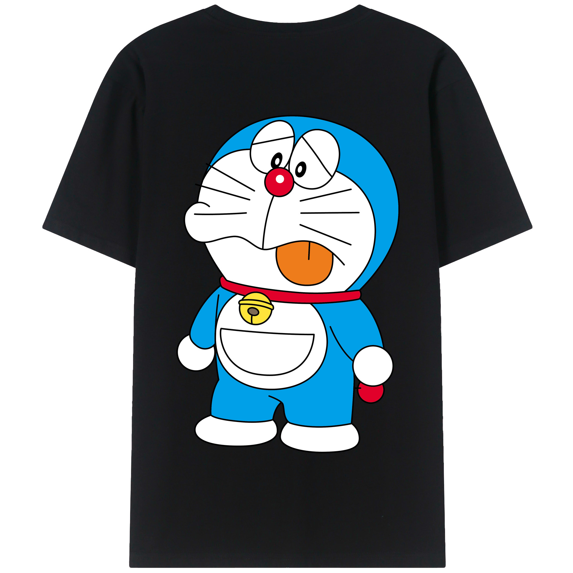 （画像用） ドラえもん Doraemon 綿100％半袖Tシャツ（背面プリント）