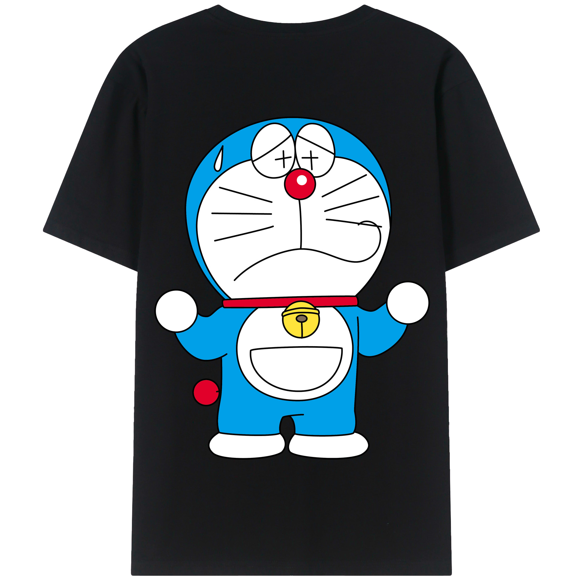 （画像用） ドラえもん Doraemon 綿100％半袖Tシャツ（背面プリント）