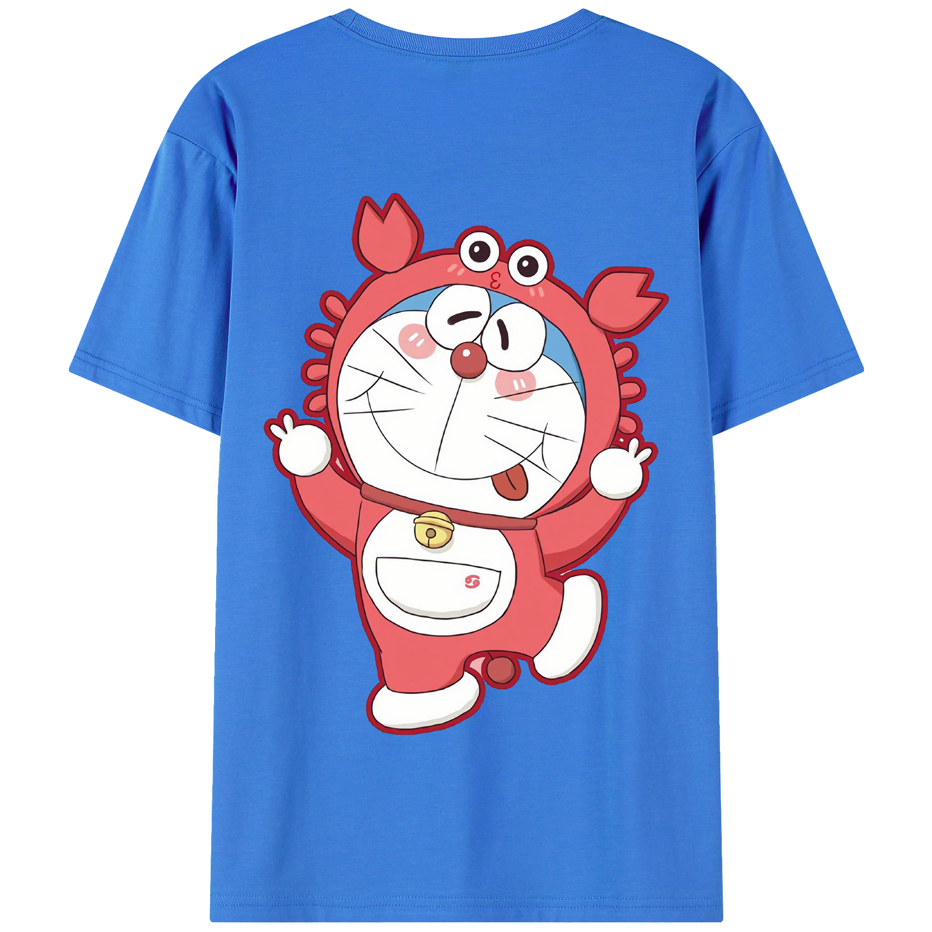 （画像用） ドラえもん Doraemon 綿100％半袖Tシャツ（背面プリント）