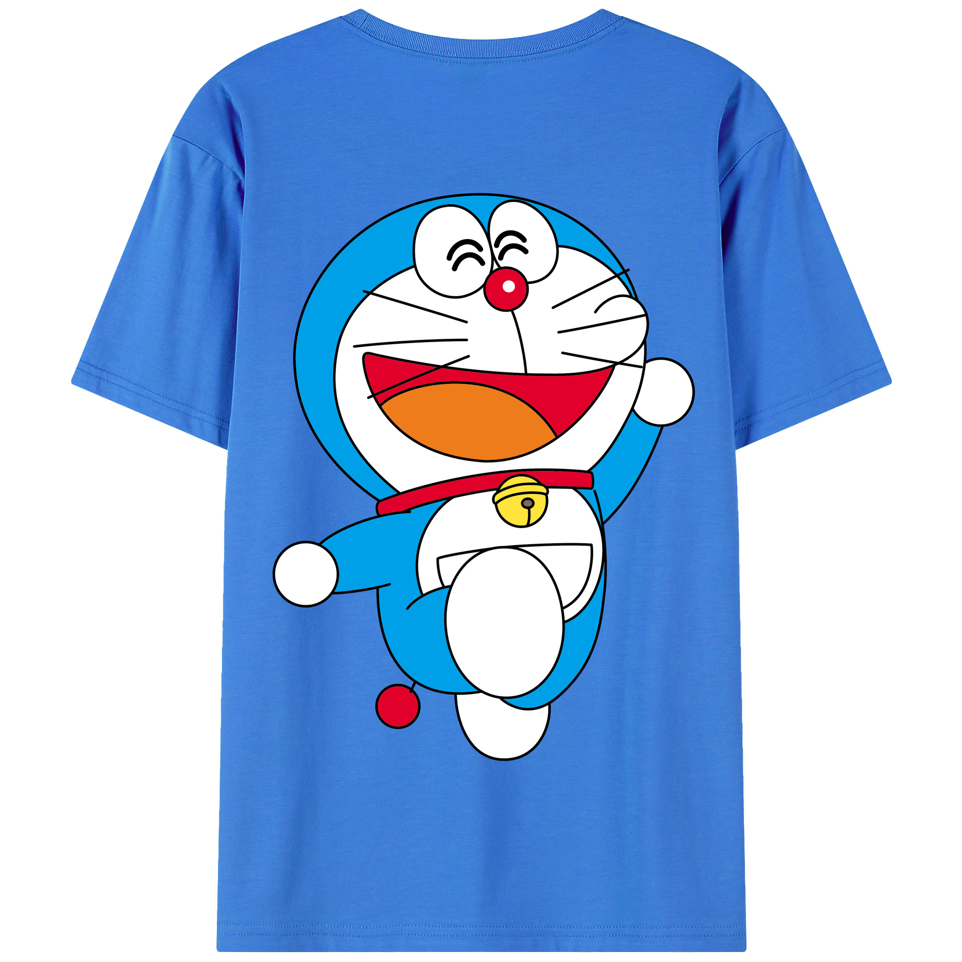 （画像用） ドラえもん Doraemon 綿100％半袖Tシャツ（背面プリント）