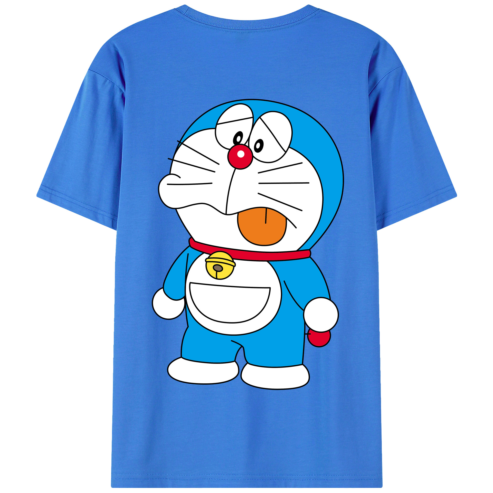（画像用） ドラえもん Doraemon 綿100％半袖Tシャツ（背面プリント）