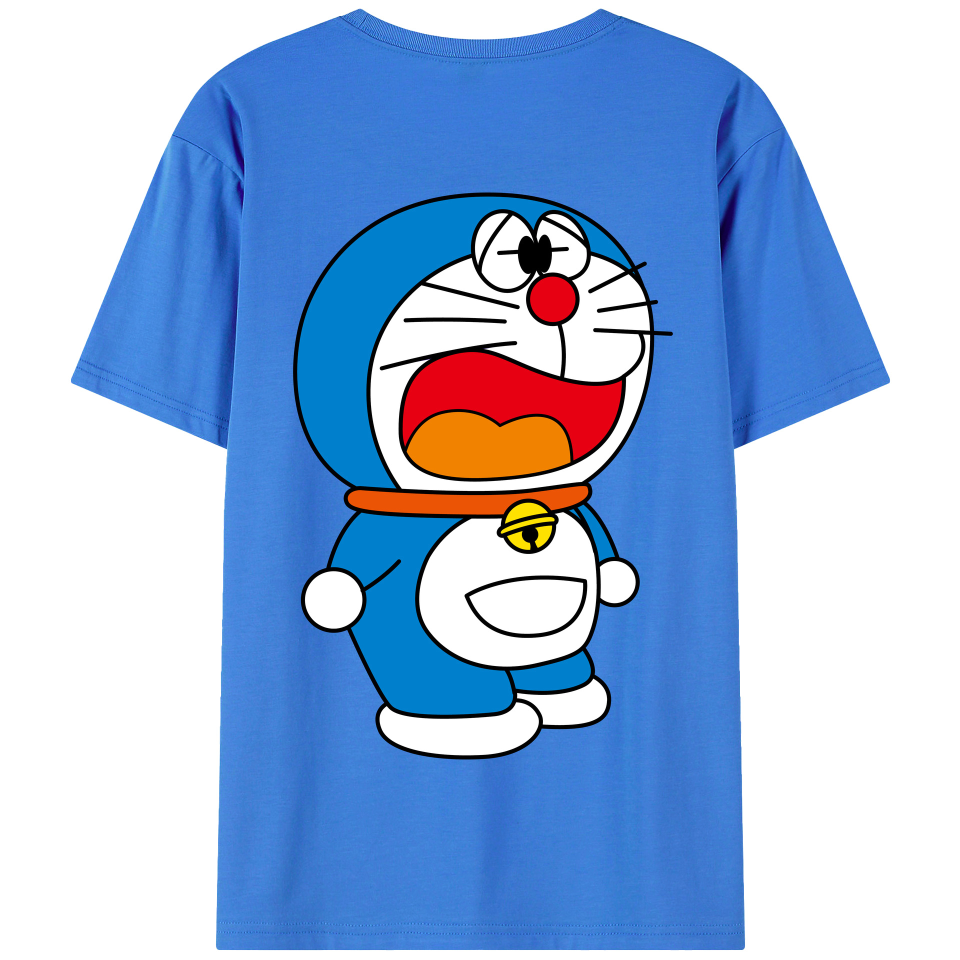 （画像用） ドラえもん Doraemon 綿100％半袖Tシャツ（背面プリント）