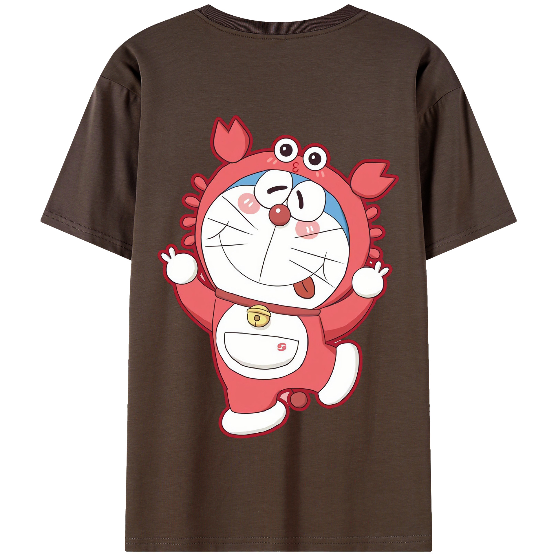（画像用） ドラえもん Doraemon 綿100％半袖Tシャツ（背面プリント）