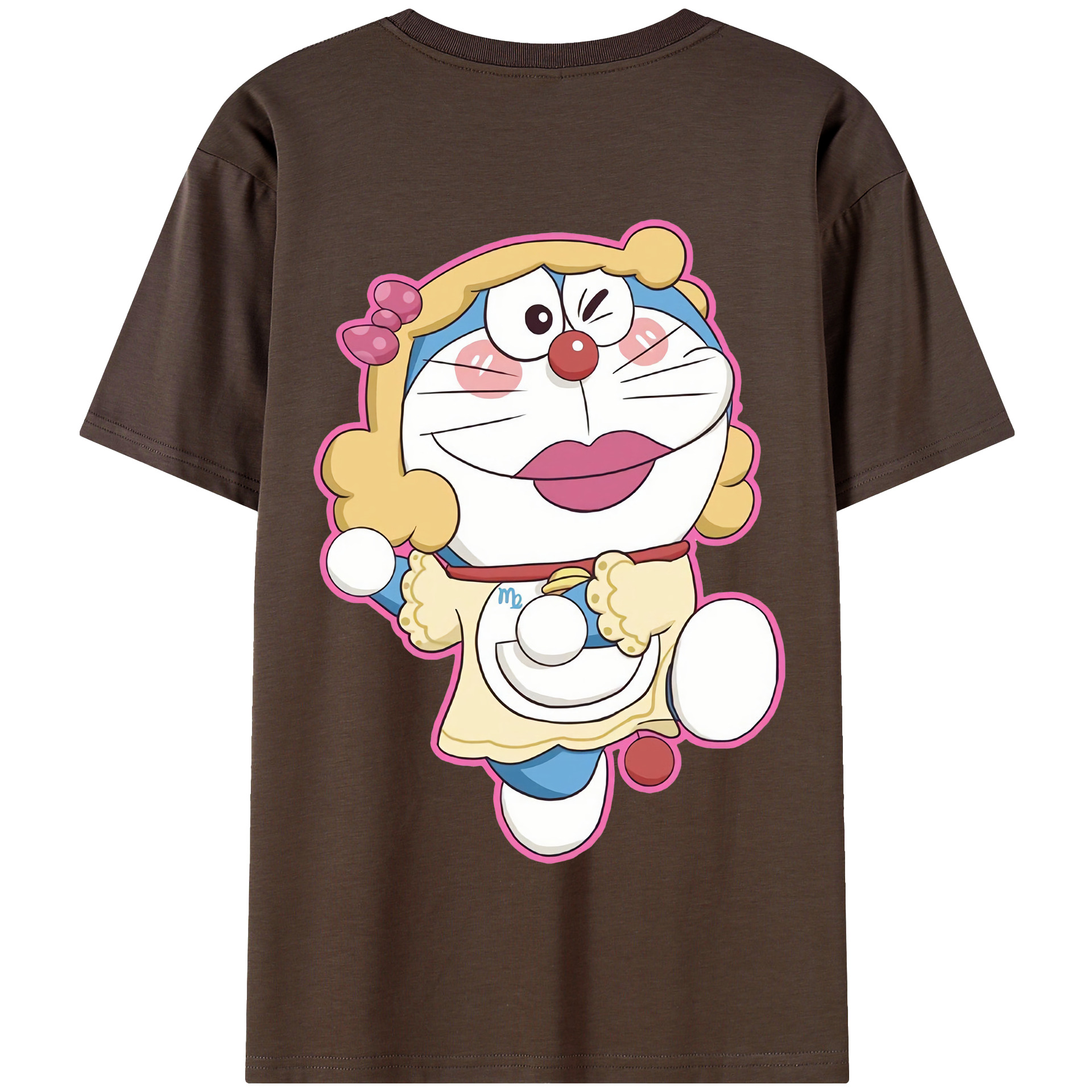 （画像用） ドラえもん Doraemon 綿100％半袖Tシャツ（背面プリント）