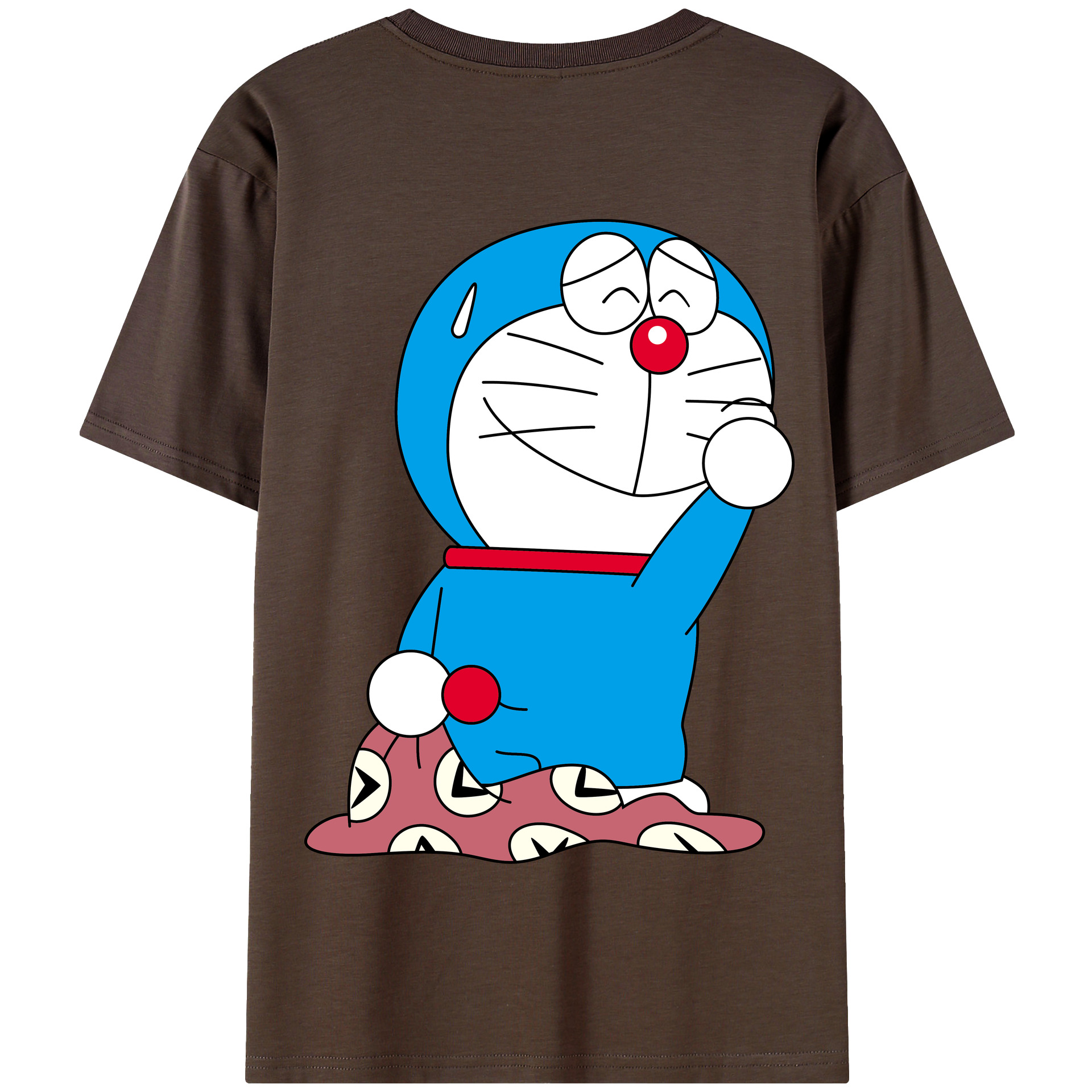 （画像用） ドラえもん Doraemon 綿100％半袖Tシャツ（背面プリント）