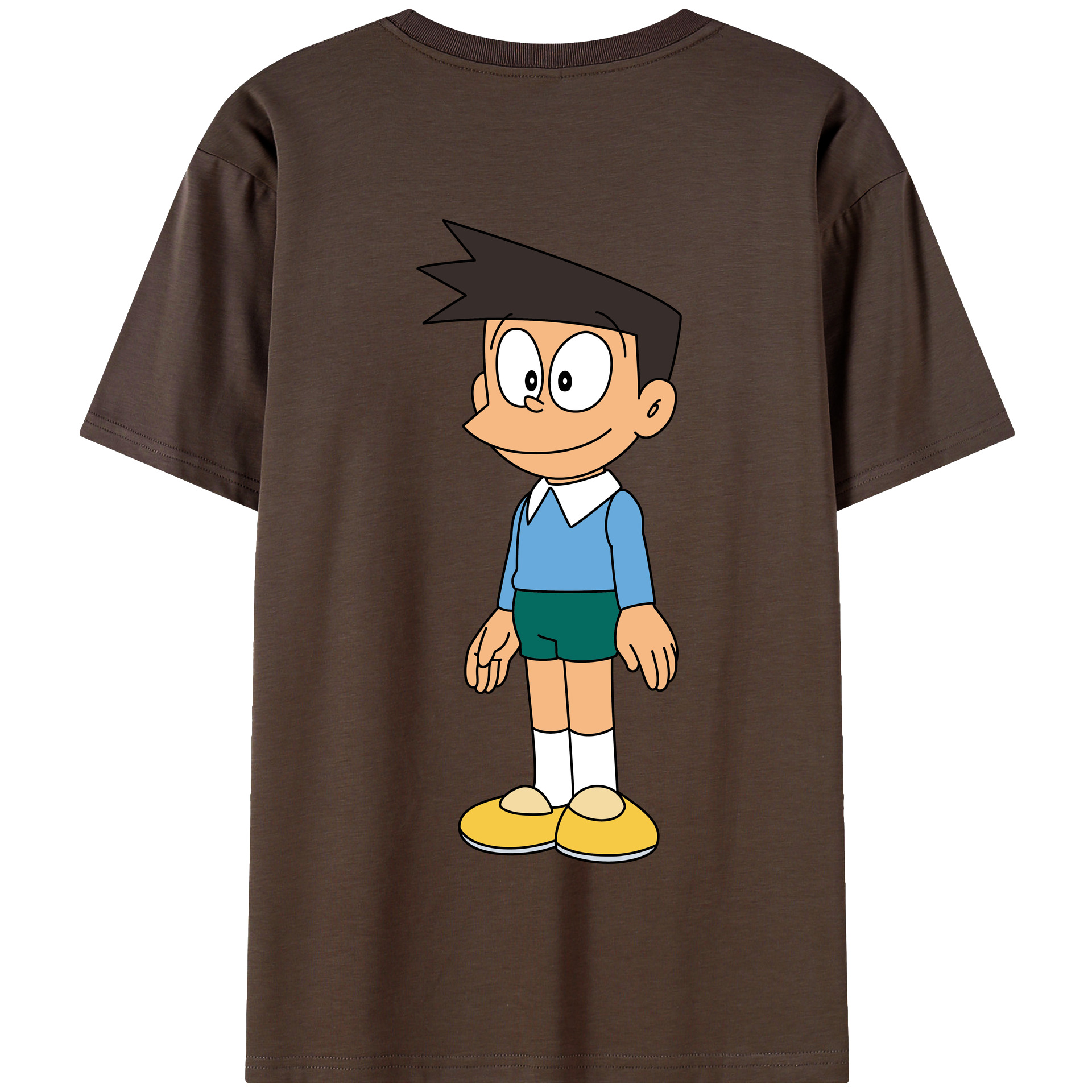 （画像用） ドラえもん 骨川 スネ夫 Doraemon Honekawa Suneo 綿100％半袖Tシャツ（背面プリント）