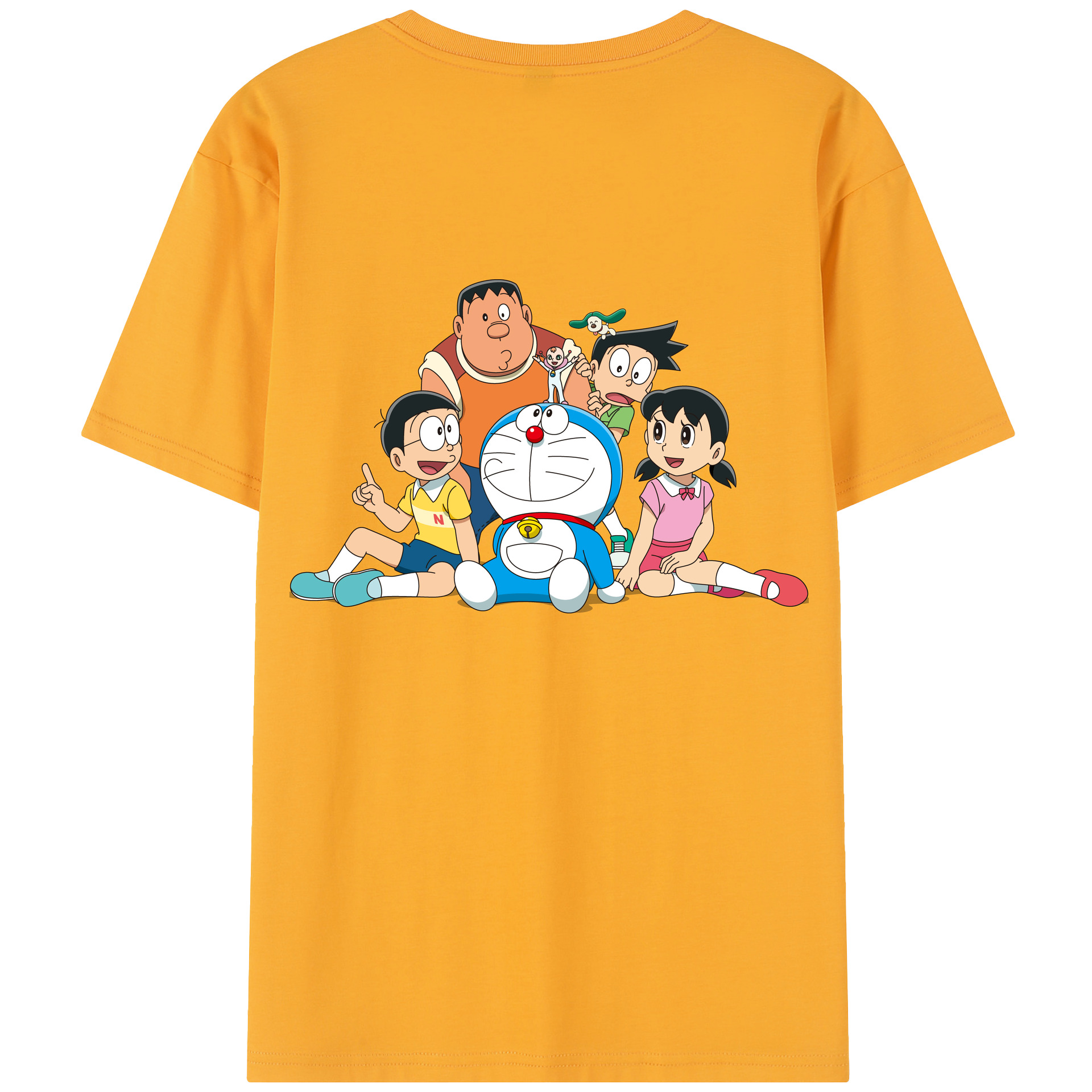 （画像用） ドラえもん Doraemon 綿100％半袖Tシャツ（背面プリント）