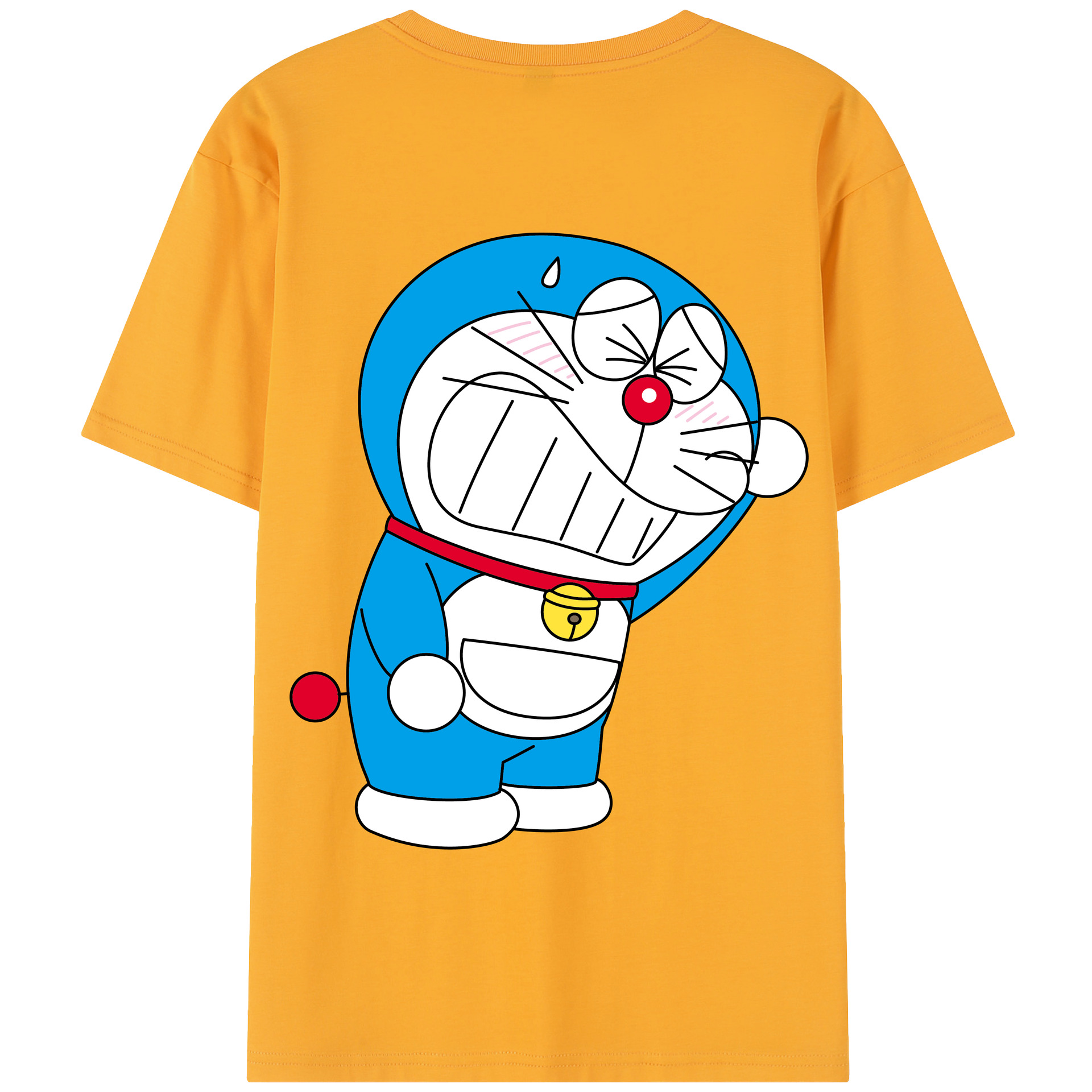 （画像用） ドラえもん Doraemon 綿100％半袖Tシャツ（背面プリント）