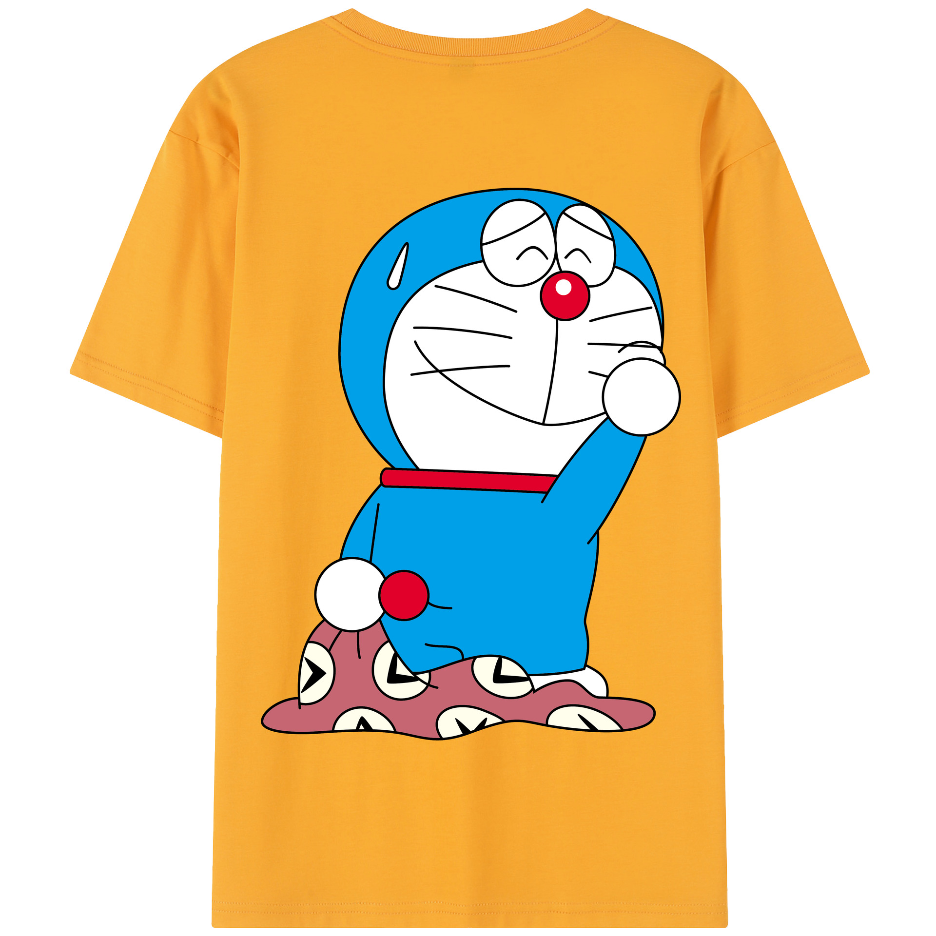（画像用） ドラえもん Doraemon 綿100％半袖Tシャツ（背面プリント）