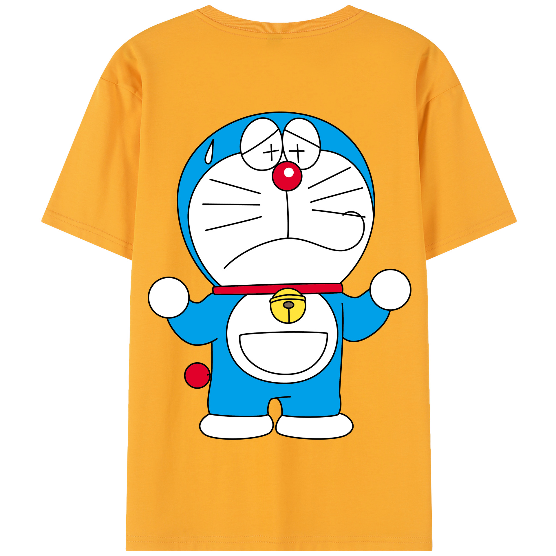 （画像用） ドラえもん Doraemon 綿100％半袖Tシャツ（背面プリント）