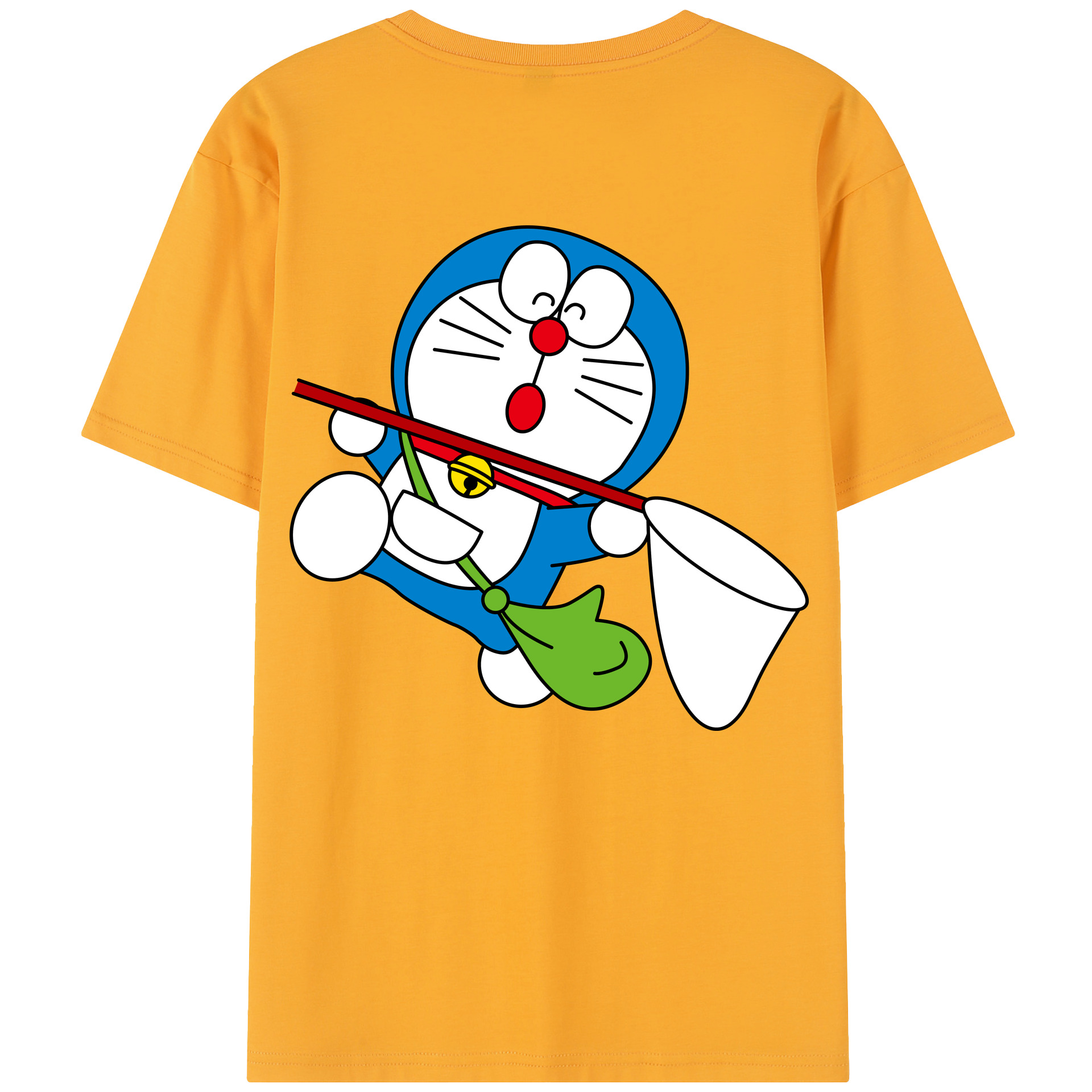 （画像用） ドラえもん Doraemon 綿100％半袖Tシャツ（背面プリント）
