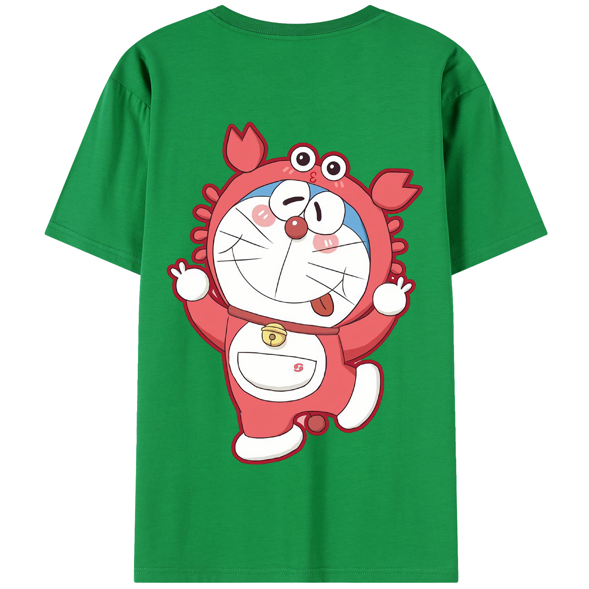 （画像用） ドラえもん Doraemon 綿100％半袖Tシャツ（背面プリント）