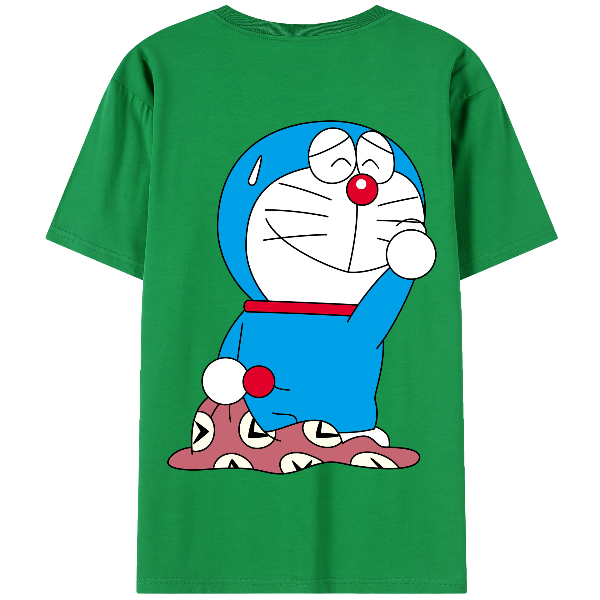 （画像用） ドラえもん Doraemon 綿100％半袖Tシャツ（背面プリント）