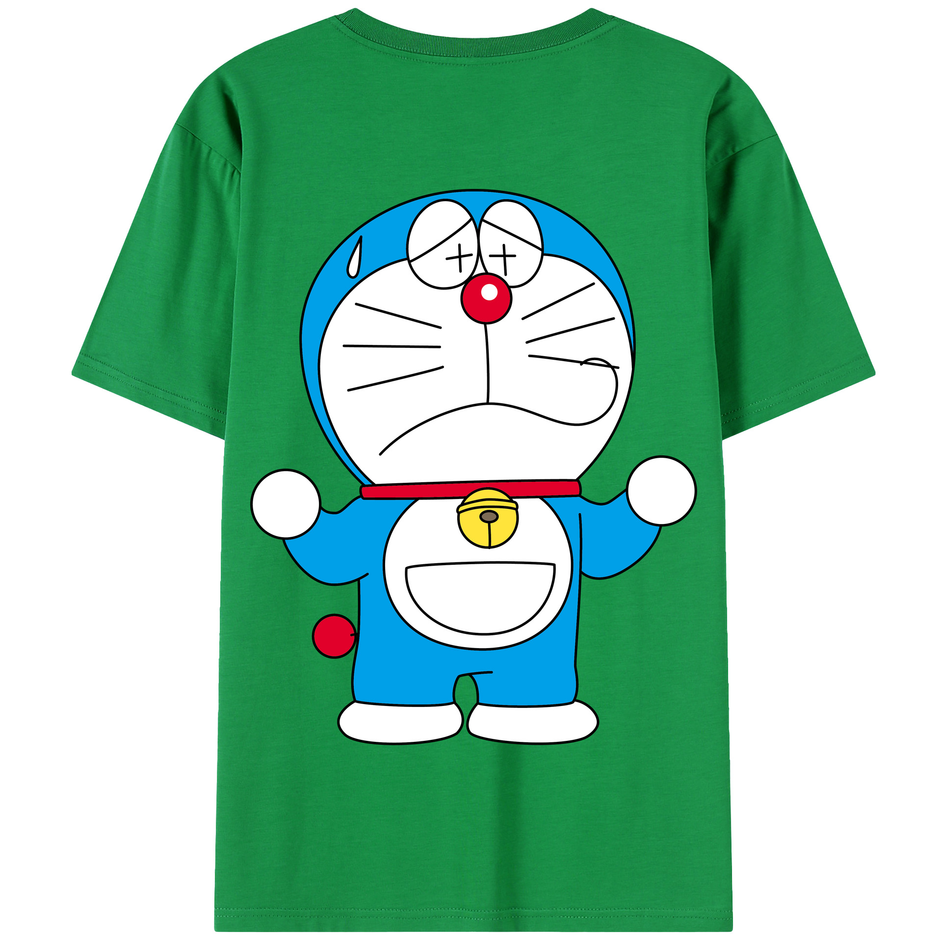 （画像用） ドラえもん Doraemon 綿100％半袖Tシャツ（背面プリント）