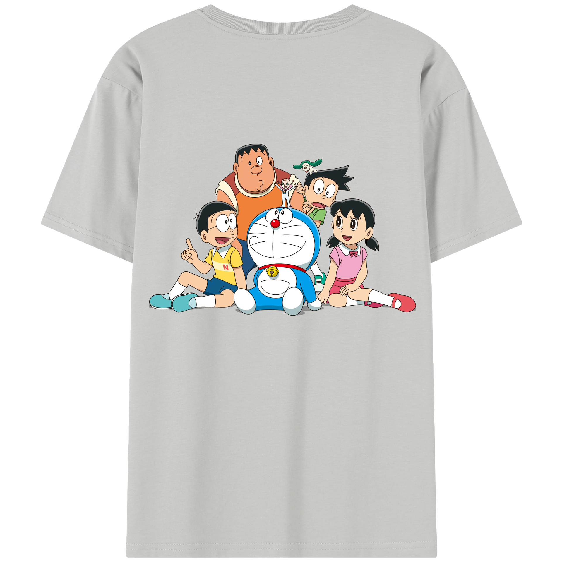 （画像用） ドラえもん Doraemon 綿100％半袖Tシャツ（背面プリント）