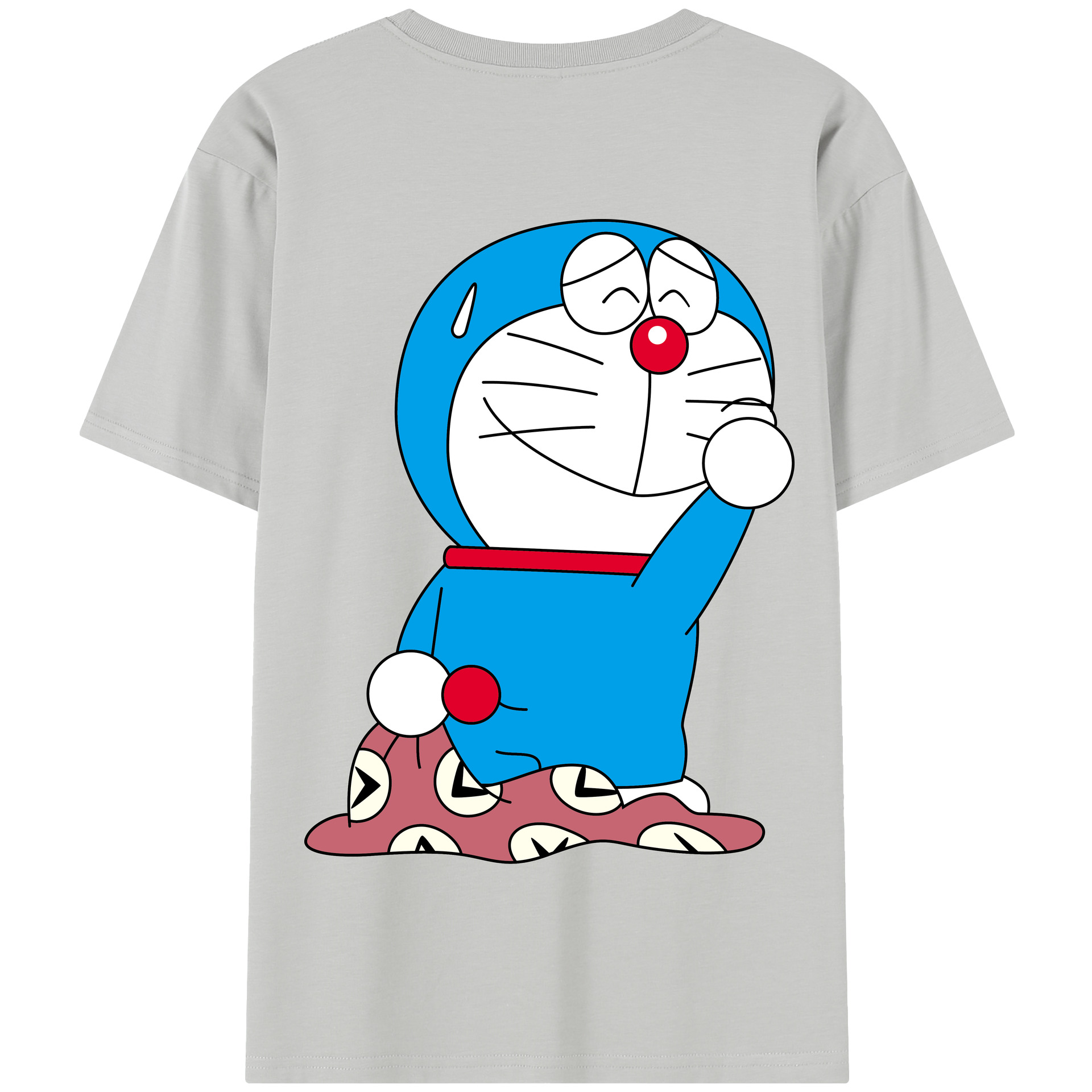 （画像用） ドラえもん Doraemon 綿100％半袖Tシャツ（背面プリント）