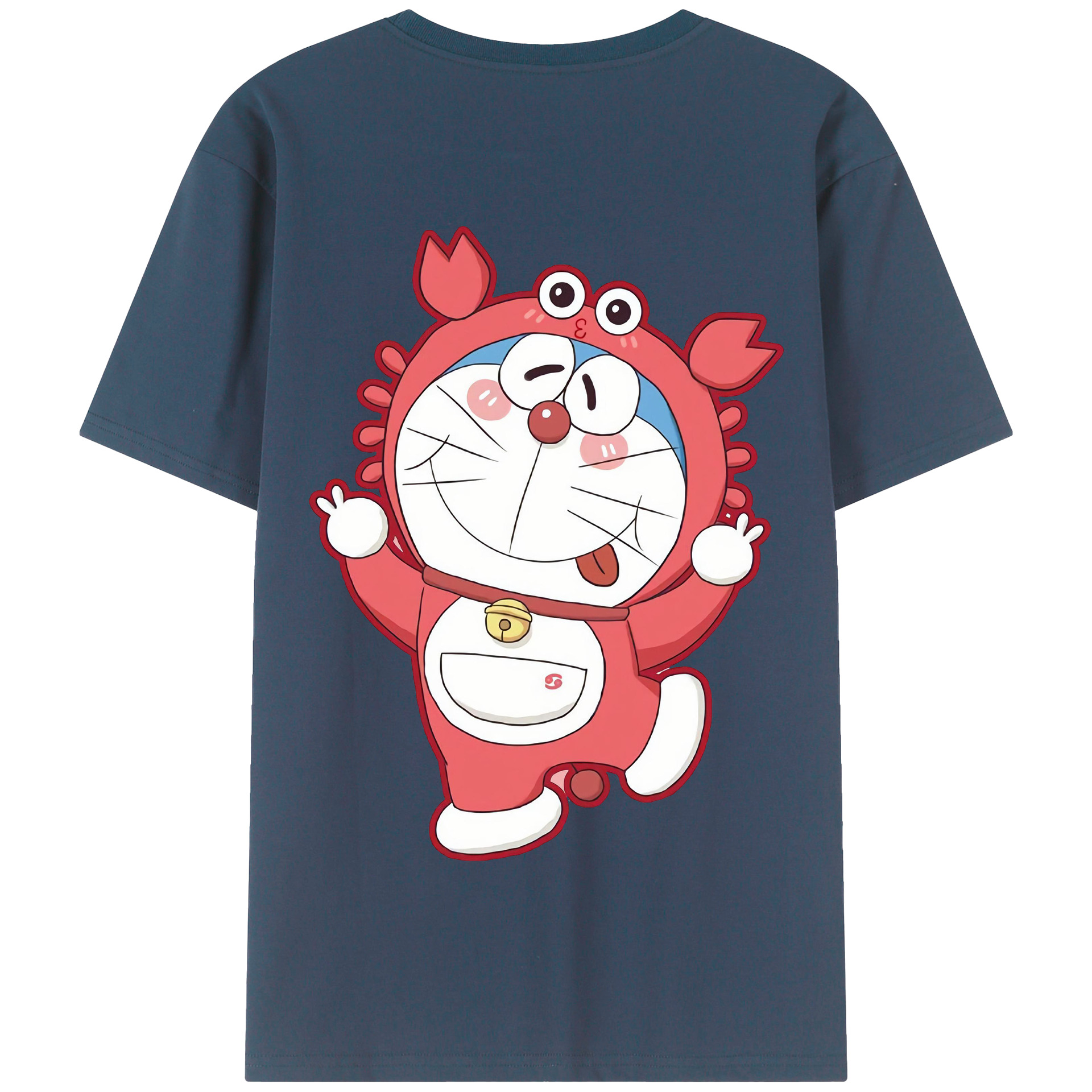 （画像用） ドラえもん Doraemon 綿100％半袖Tシャツ（背面プリント）